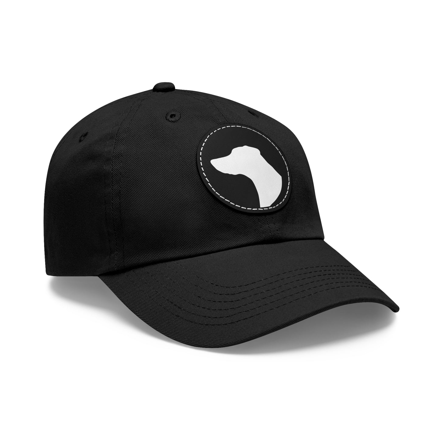 N 1 Dad Hat with Leather Patch (Round)