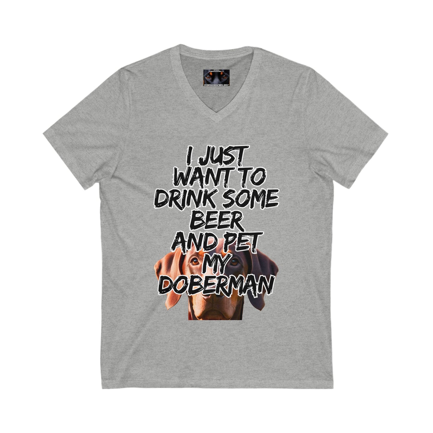 Just 5 Unisex Jersey Short Sleeve V-Neck Tee