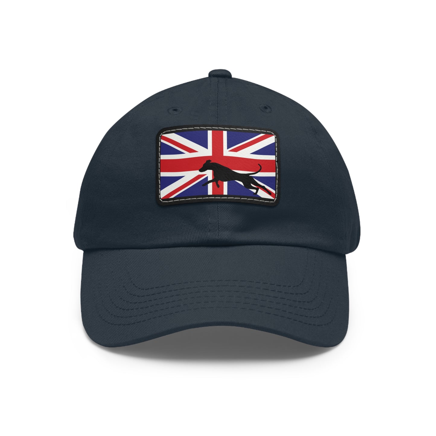 Doberman UK Protect 2 Dad Hat with Leather Patch (Rectangle)