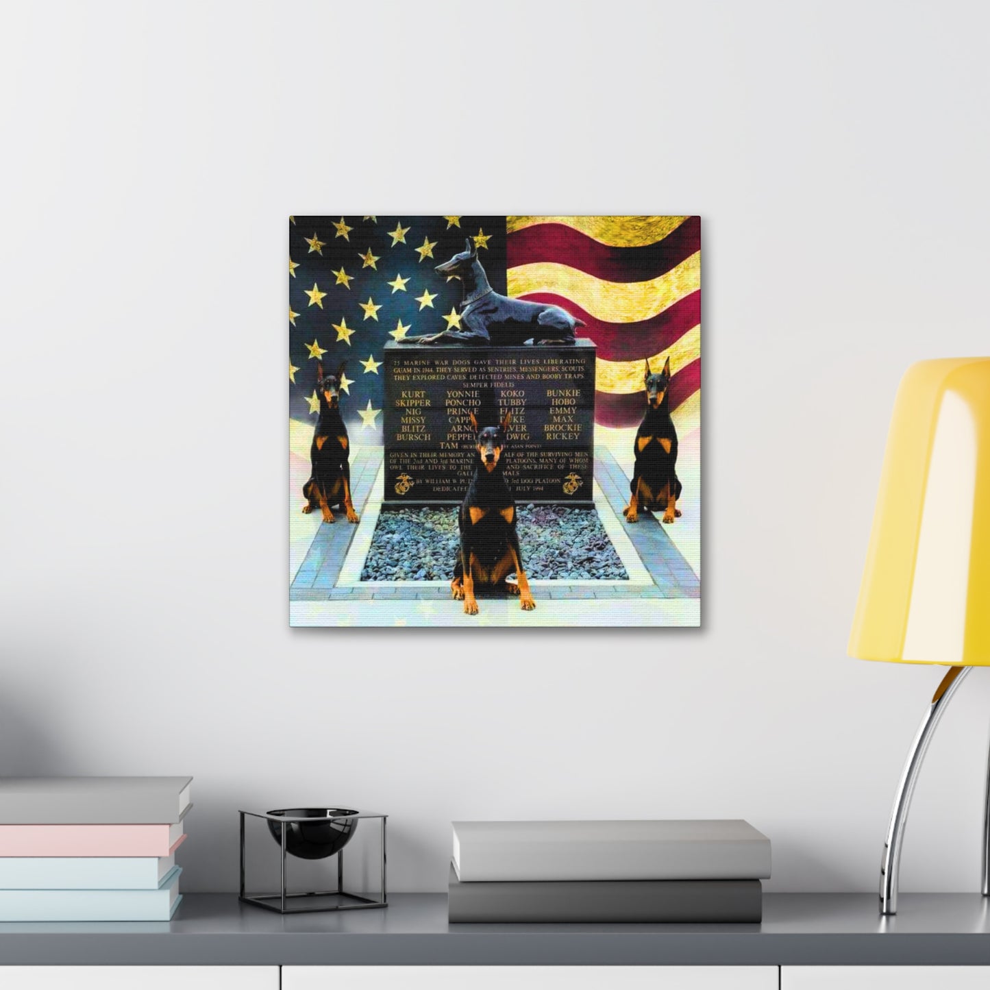 Doberman Tribute 1 Canvas