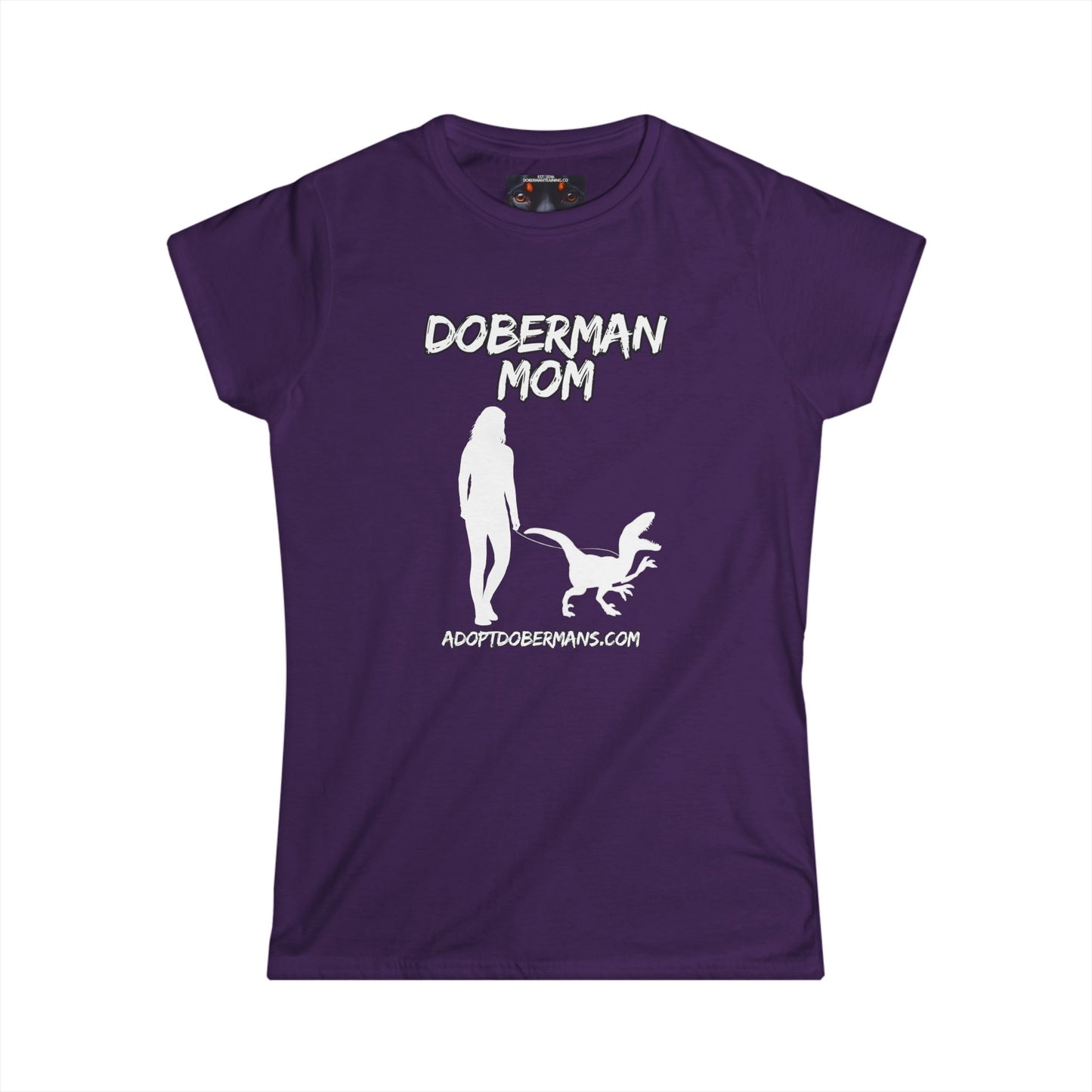 Doberman Mom 44 Women's Softstyle Tee