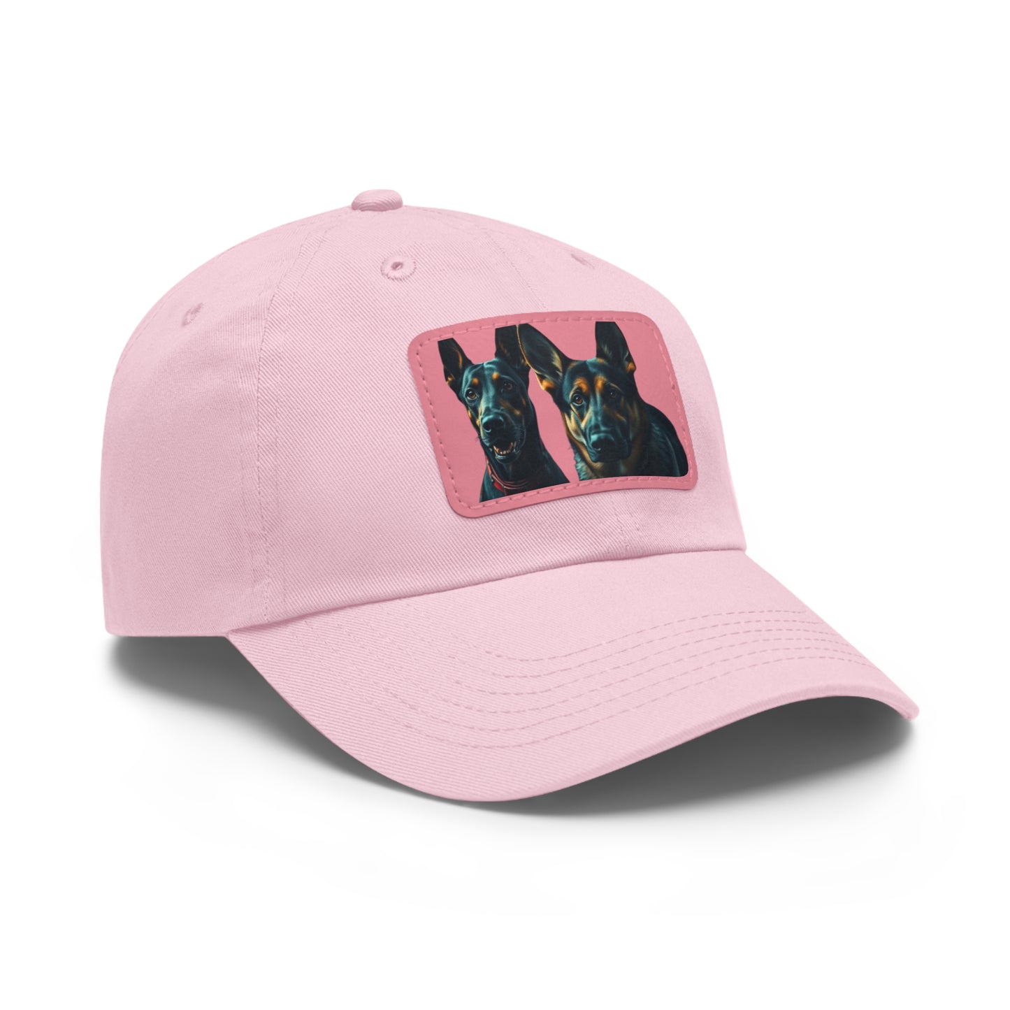 Dynamic Duo Dad Hat with Leather Patch (Rectangle)