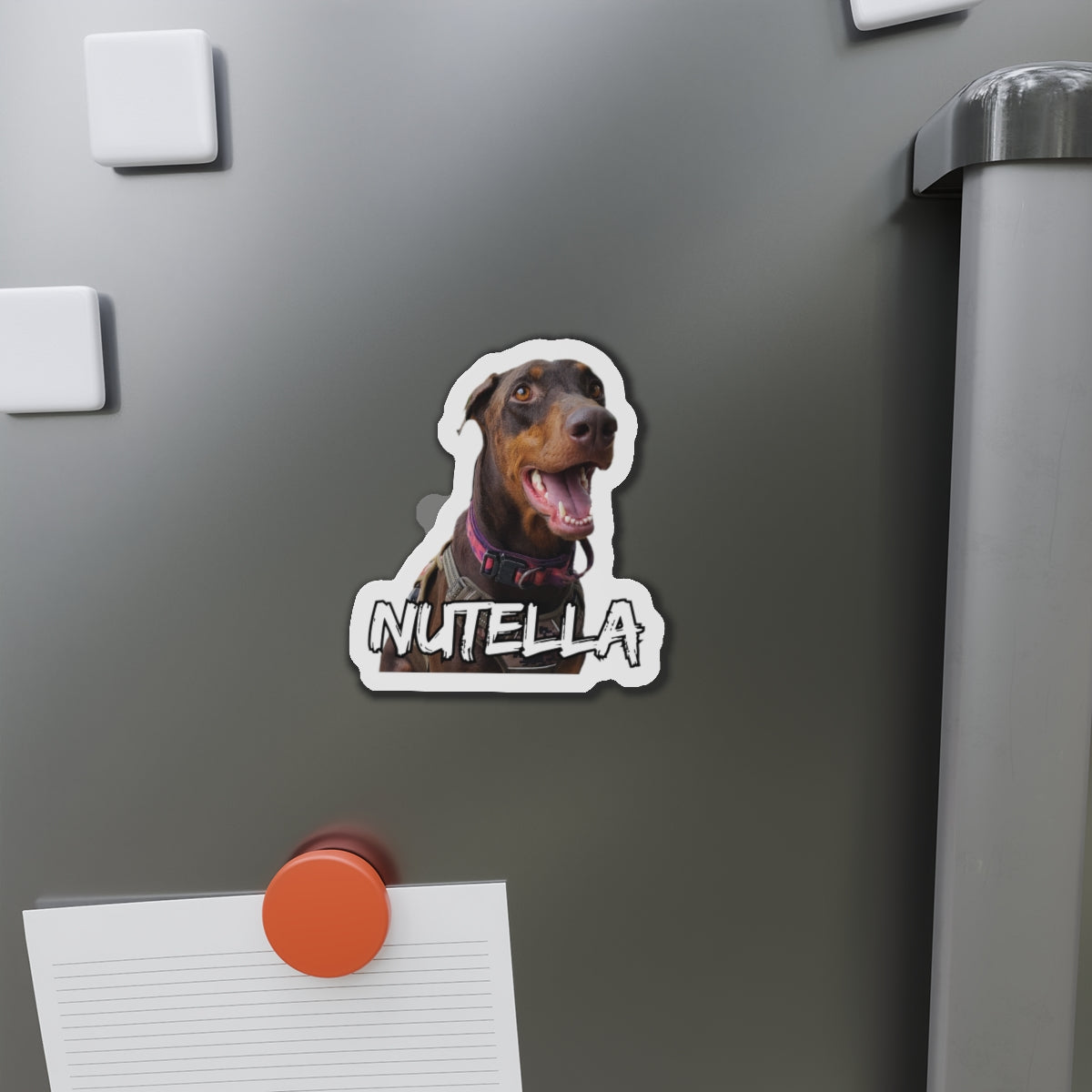 Custom Doberman Die-Cut Magnet