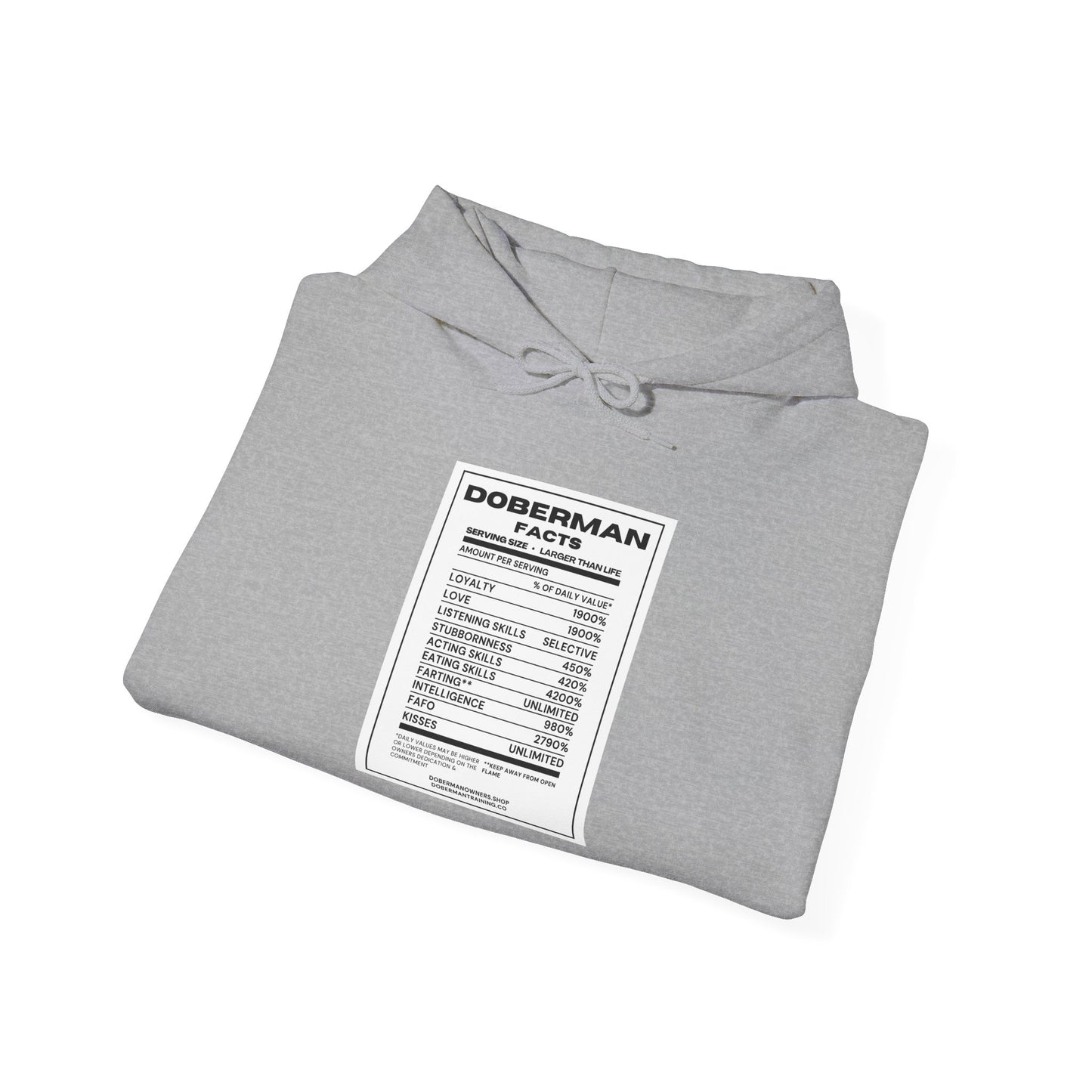 Doberman Facts 1 Unisex Heavy Blend™ Hooded Sweatshirt