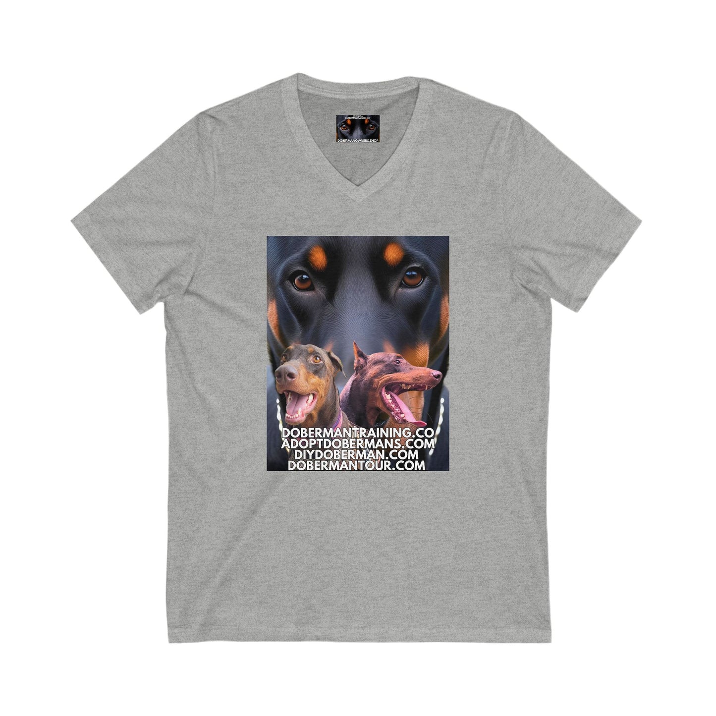 Training Tour 1 Private Label Unisex Jersey Short Sleeve V-Neck Tee