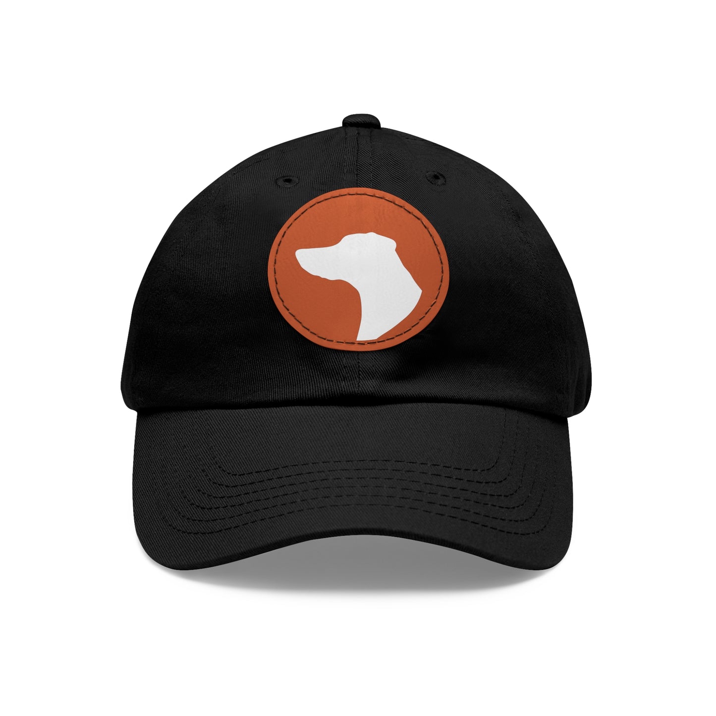 N 1 Dad Hat with Leather Patch (Round)