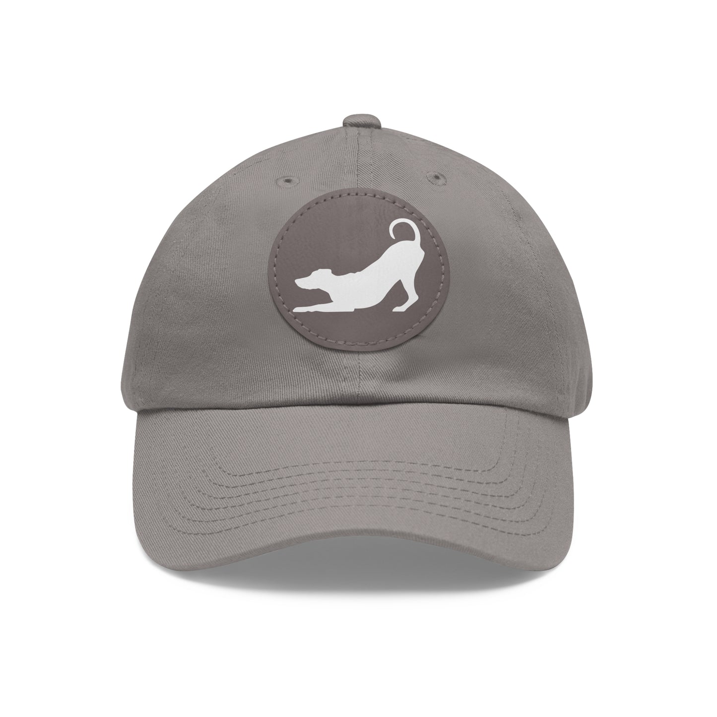 N 2 Dad Hat with Leather Patch (Round)