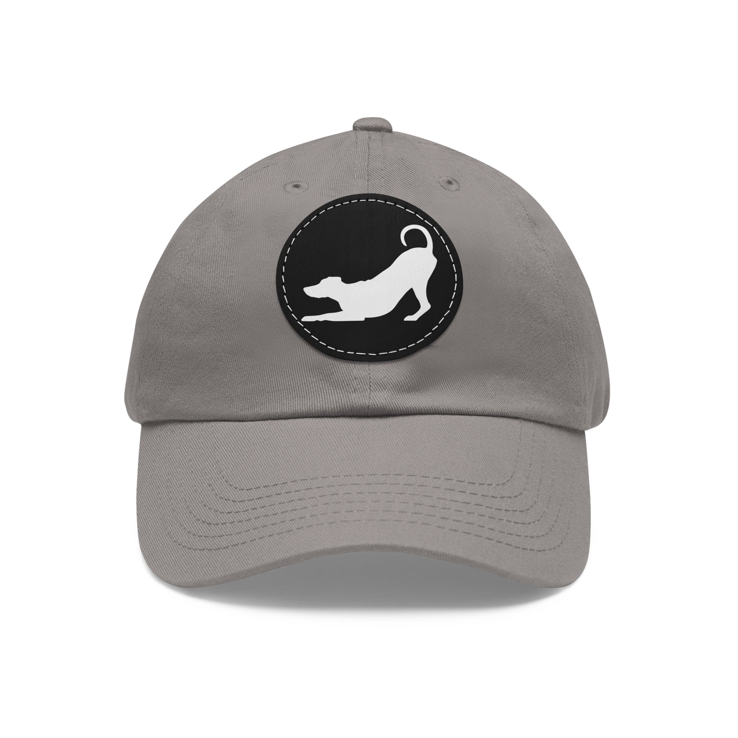 N 2 Dad Hat with Leather Patch (Round)