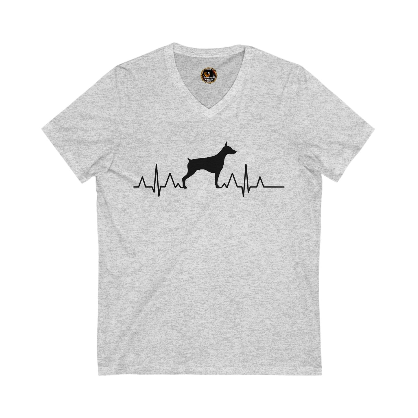 Heartbeat 1 Special Edition Private Label Unisex Jersey Short Sleeve V-Neck Tee