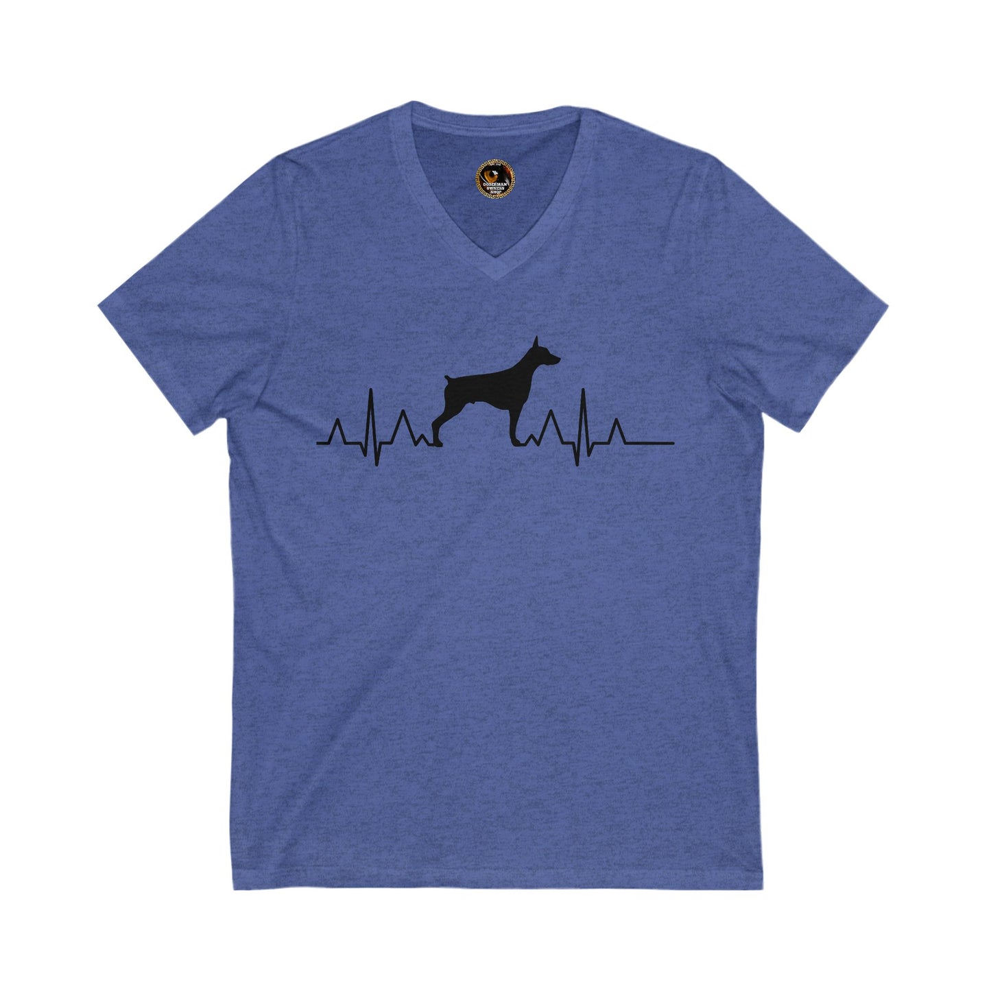 Heartbeat 1 Special Edition Private Label Unisex Jersey Short Sleeve V-Neck Tee