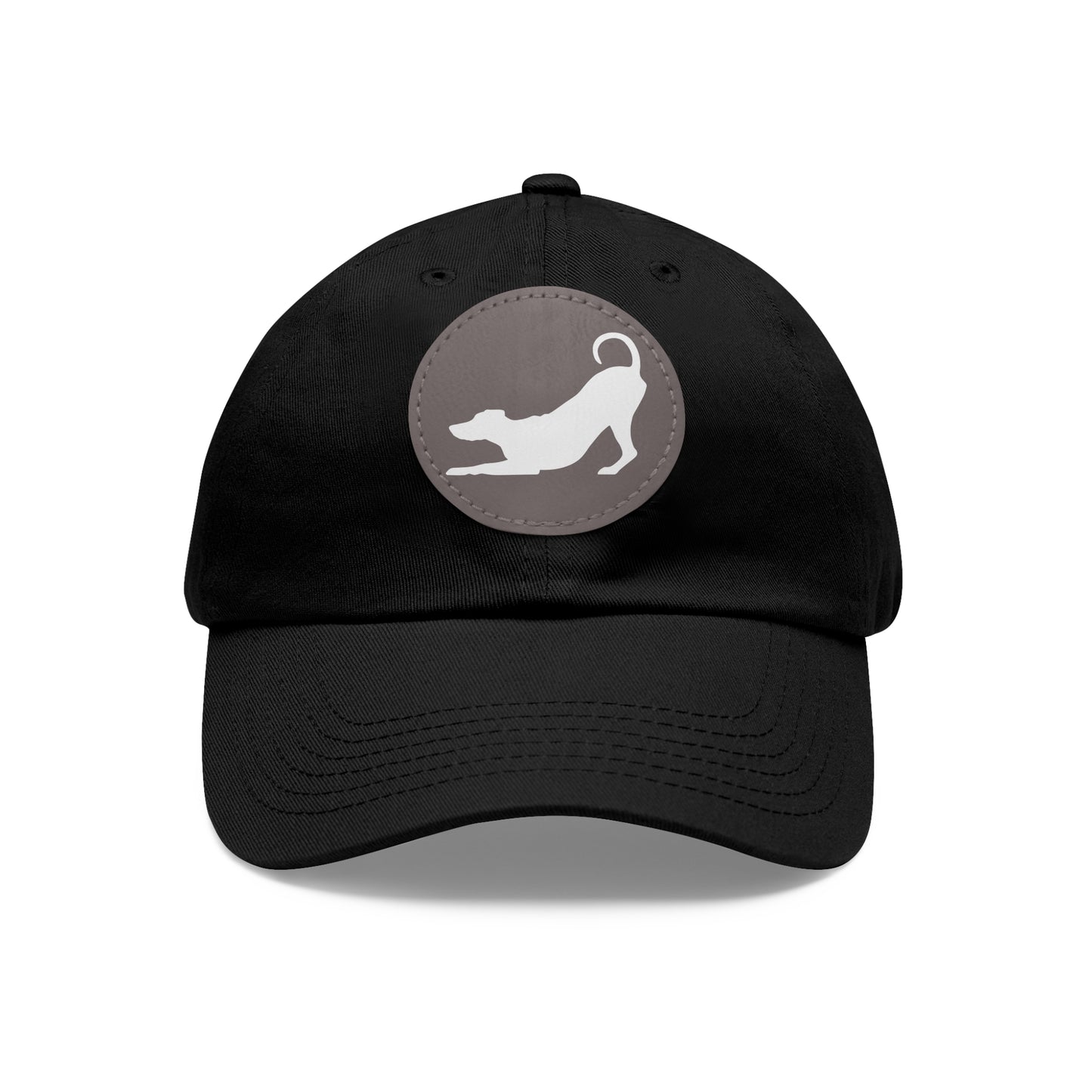 N 2 Dad Hat with Leather Patch (Round)