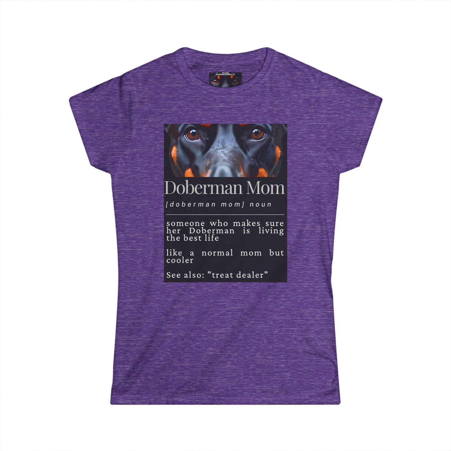 Doberman Mom S1 Women's Softstyle Tee