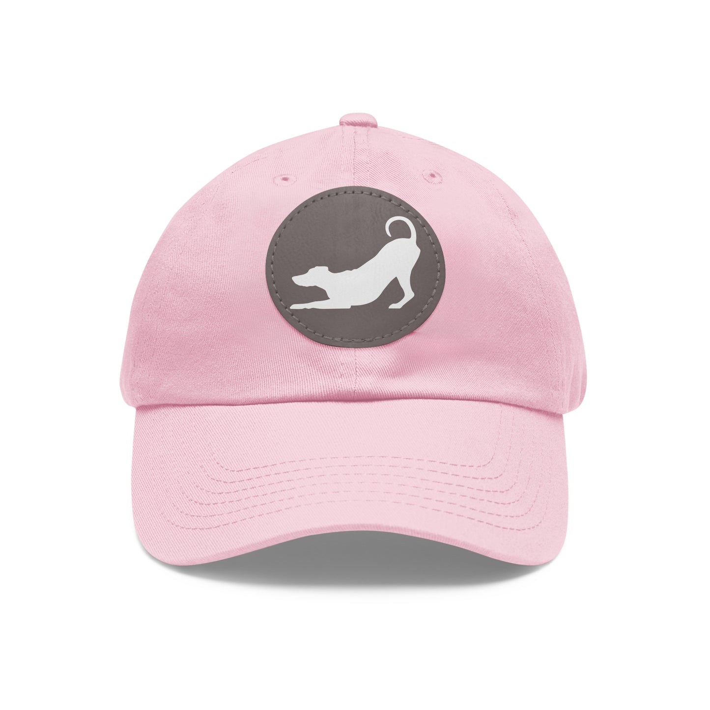 N 2 Dad Hat with Leather Patch (Round)