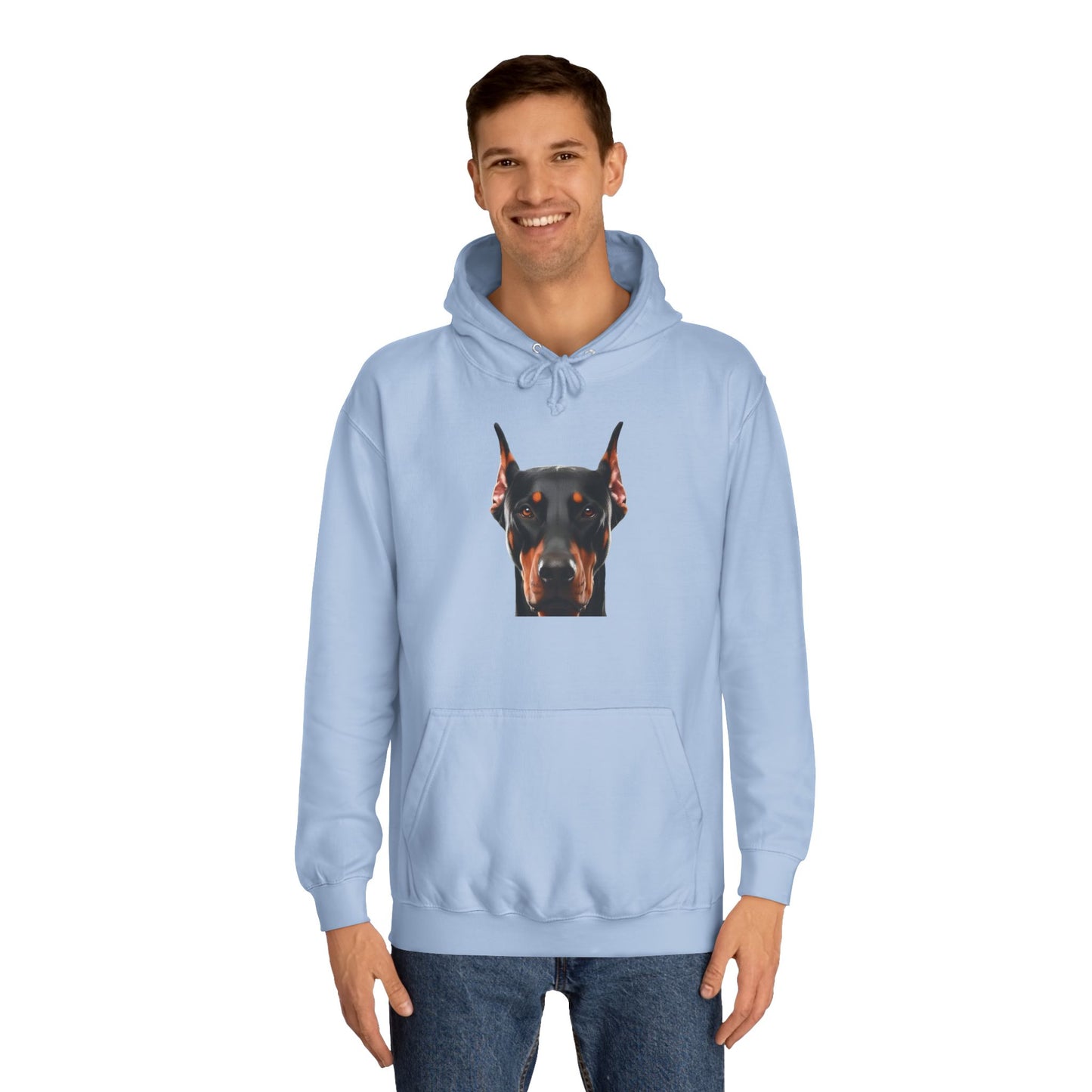 Doberman 1 Unisex College Hoodie