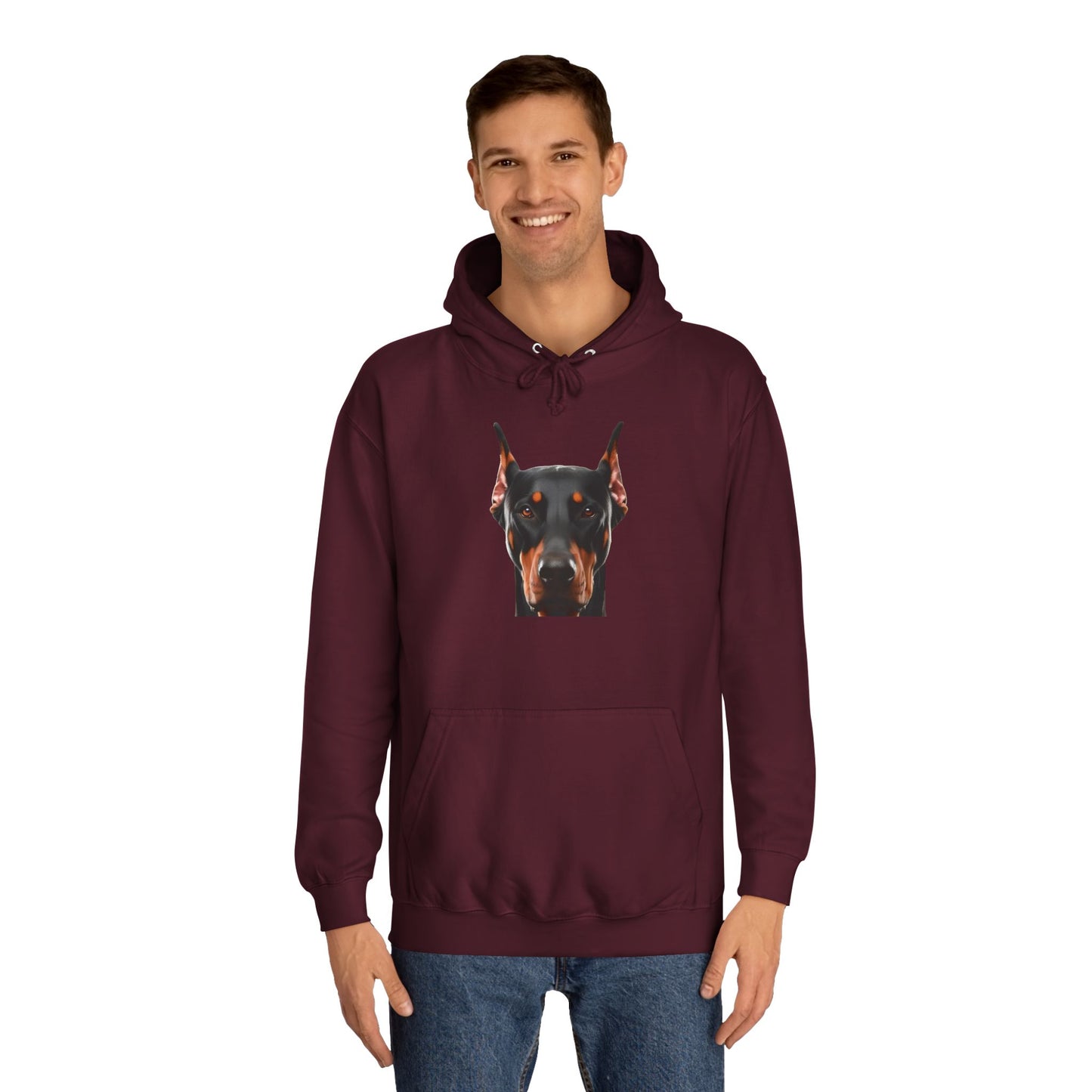 Doberman 1 Unisex College Hoodie
