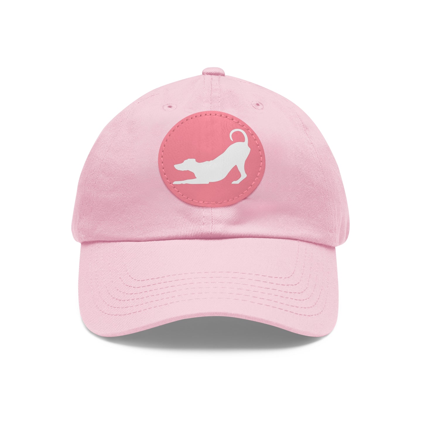 N 2 Dad Hat with Leather Patch (Round)
