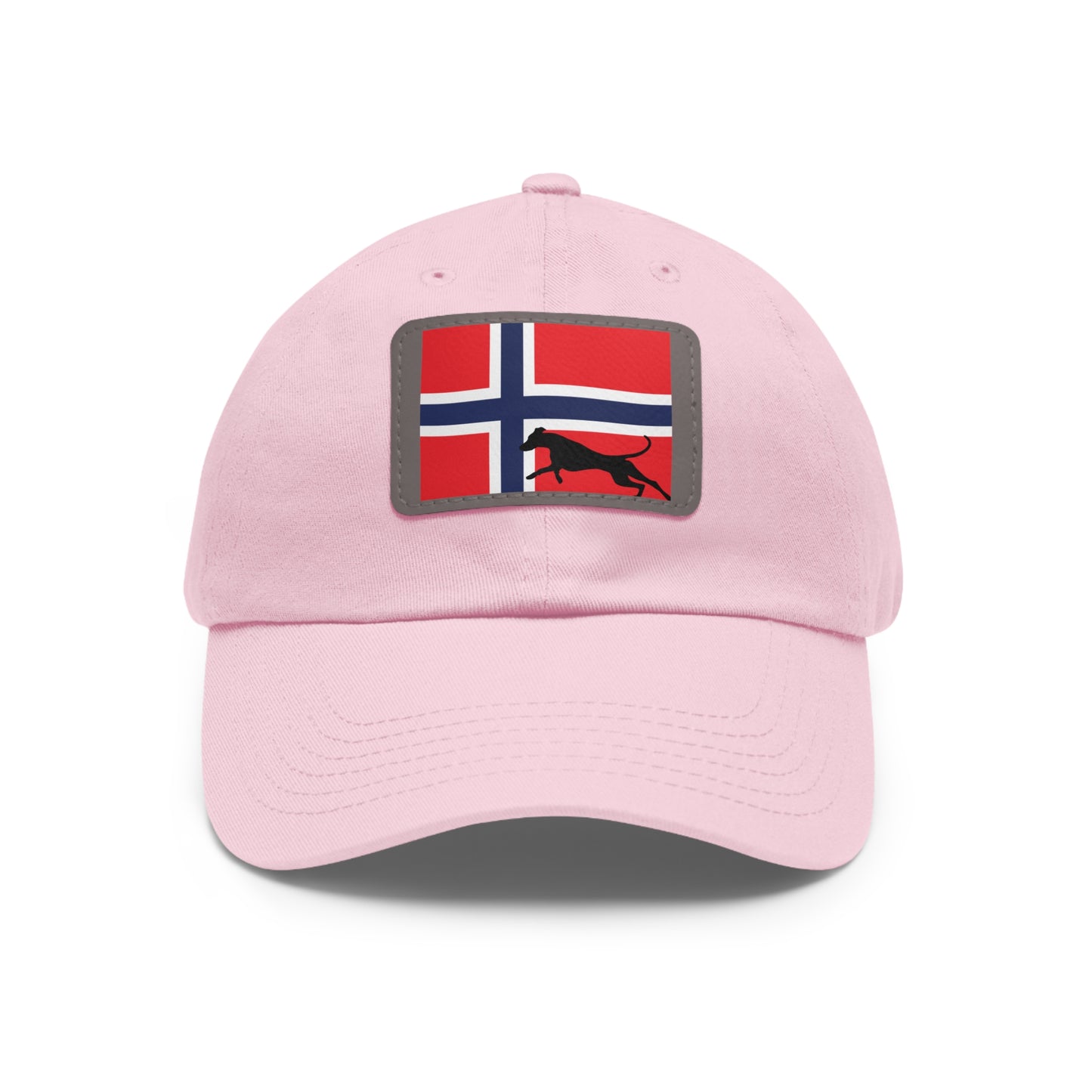 Doberman Norway Protect 1 Dad Hat with Leather Patch (Rectangle)