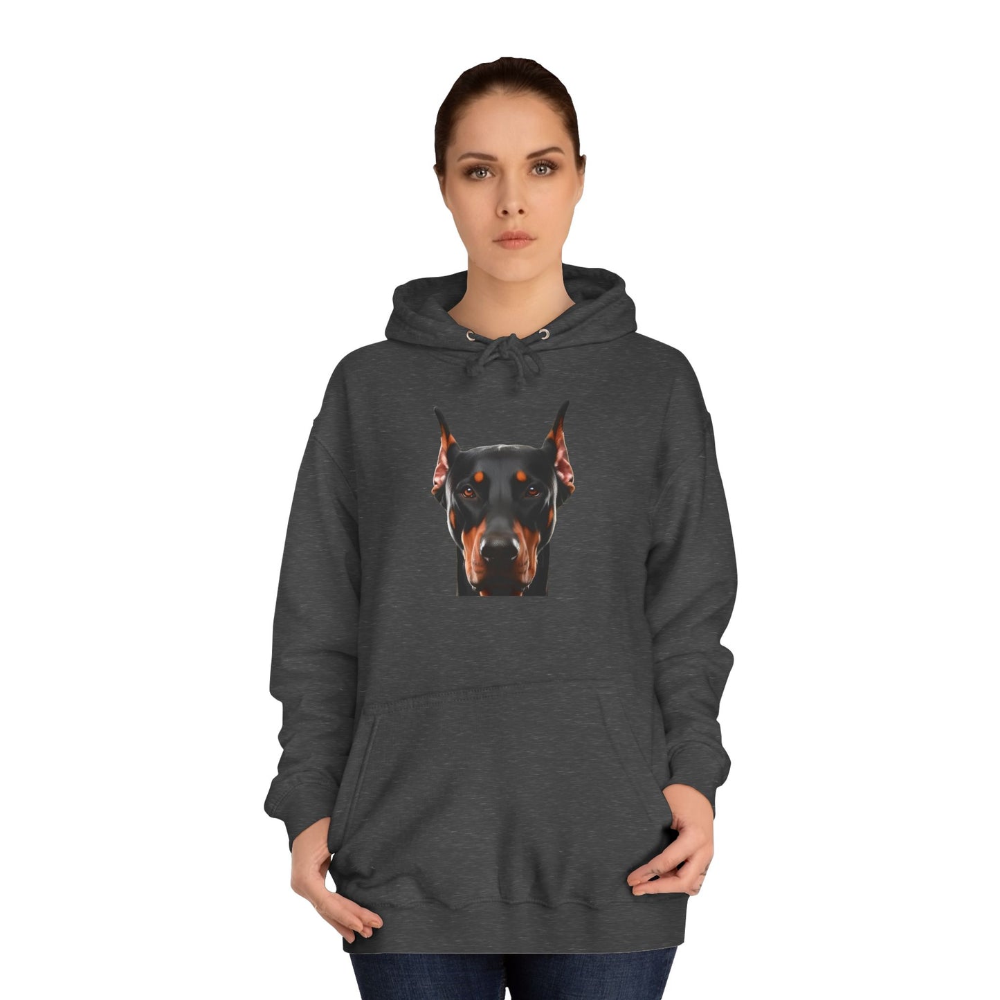 Doberman 1 Unisex College Hoodie