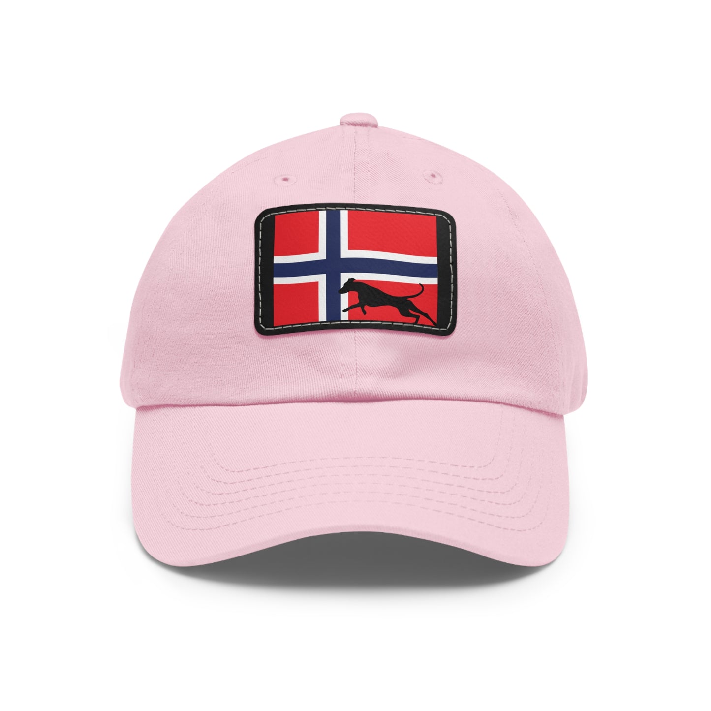 Doberman Norway Protect 1 Dad Hat with Leather Patch (Rectangle)