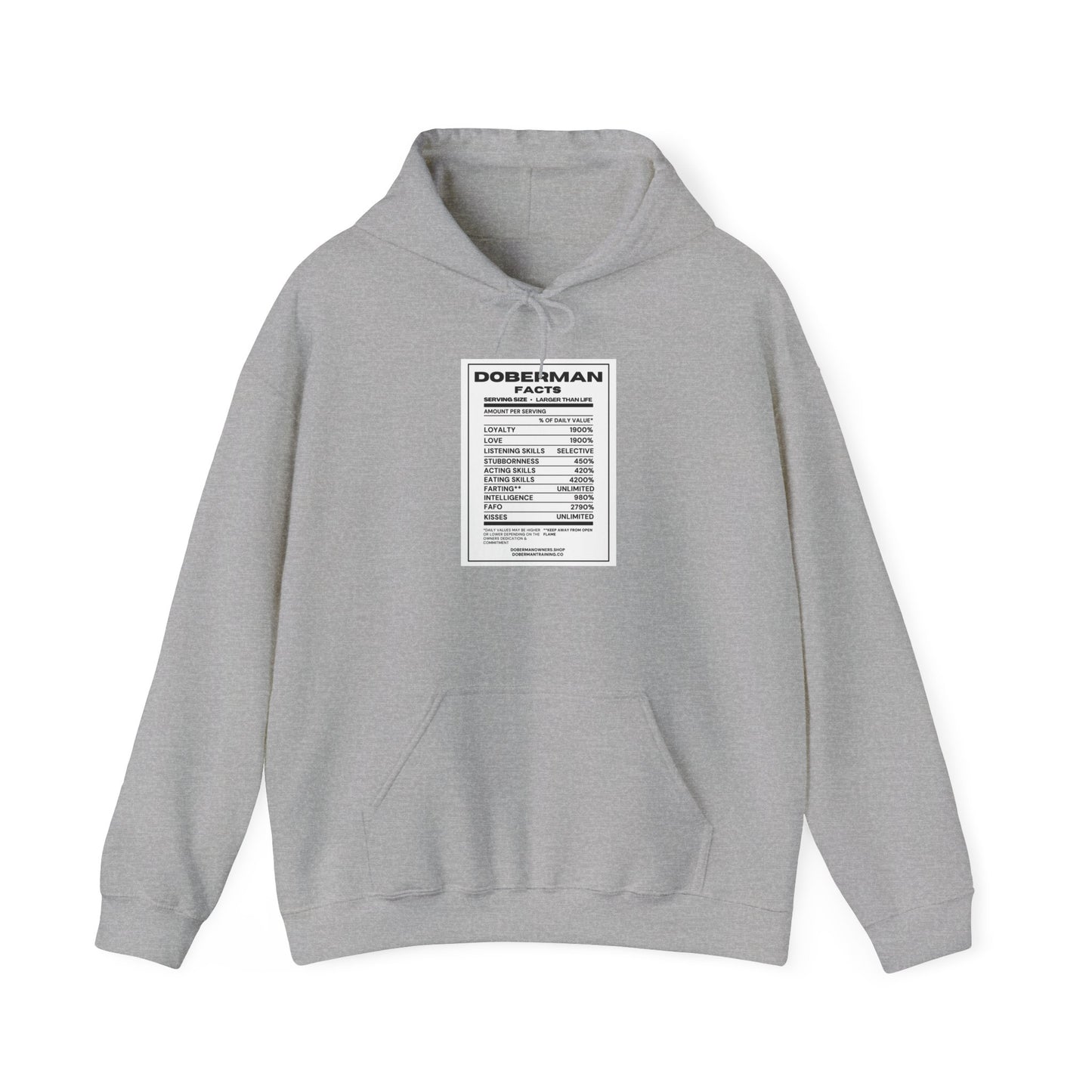 Doberman Facts 1 Unisex Heavy Blend™ Hooded Sweatshirt