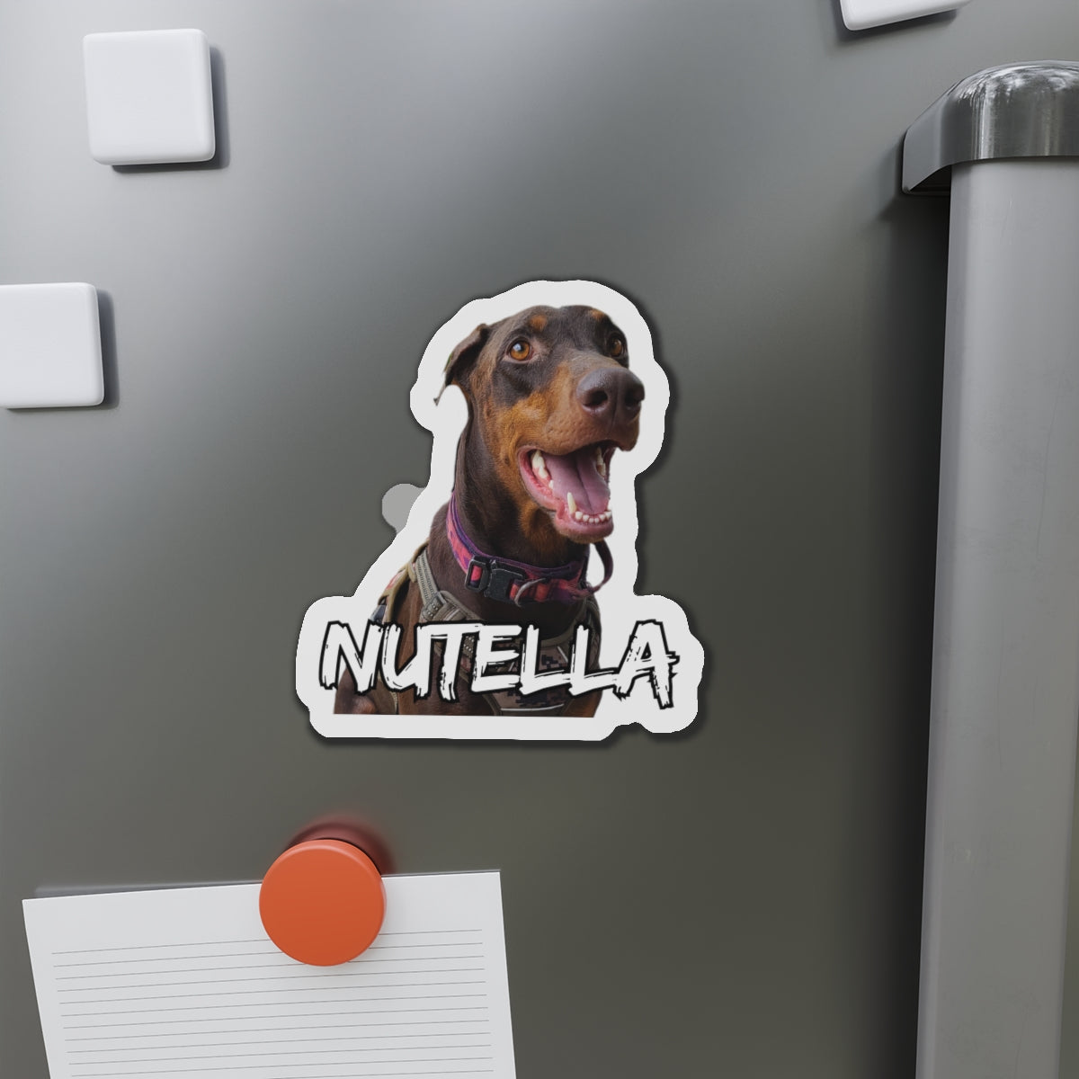 Custom Doberman Die-Cut Magnet