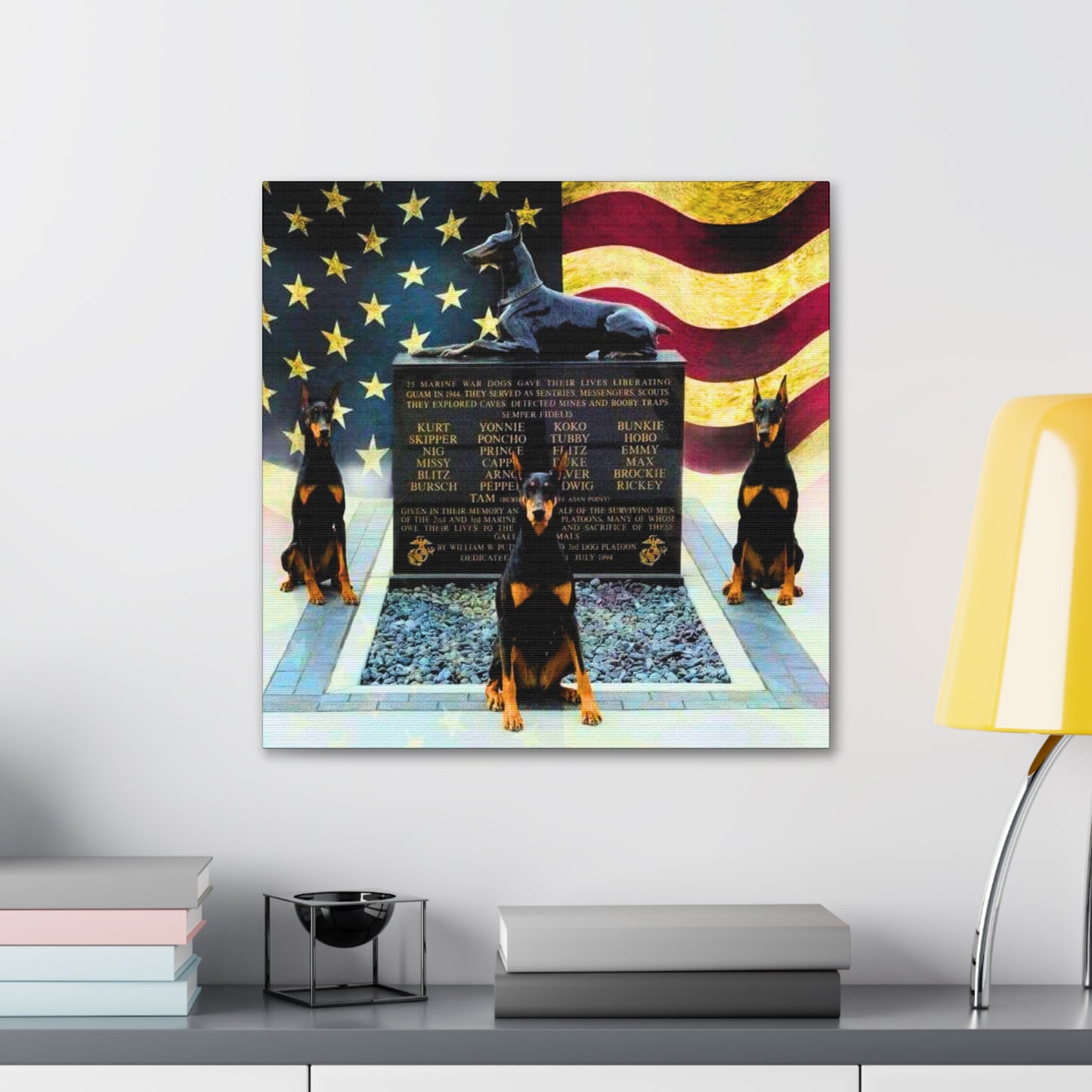 Doberman Tribute 1 Canvas