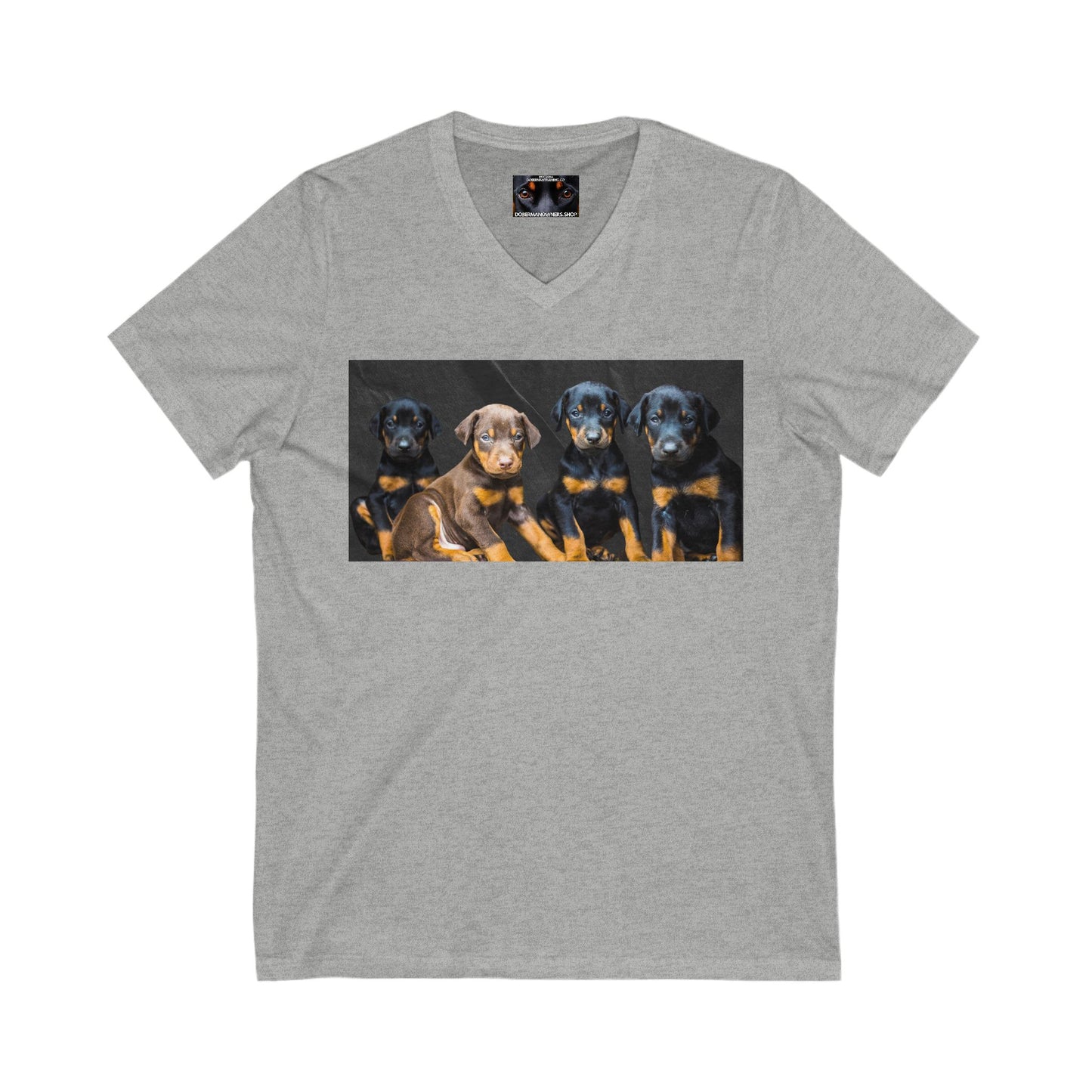 The Crew Private Label Unisex Jersey Short Sleeve V-Neck Tee