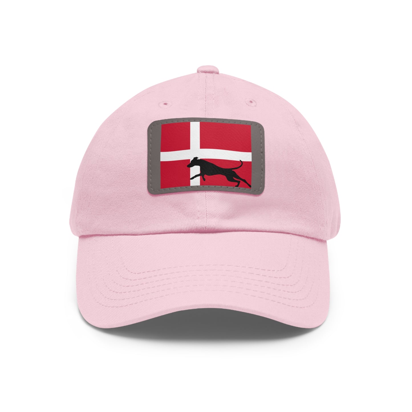 Doberman Denmark Protect 1 Dad Hat with Leather Patch (Rectangle)