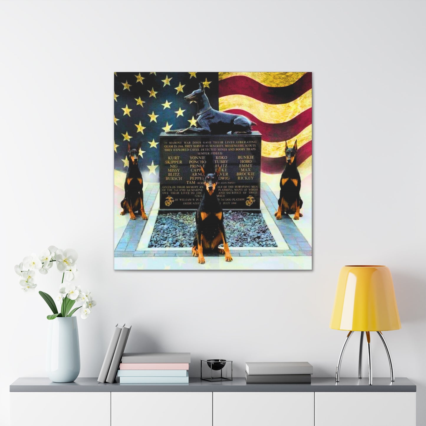 Doberman Tribute 1 Canvas