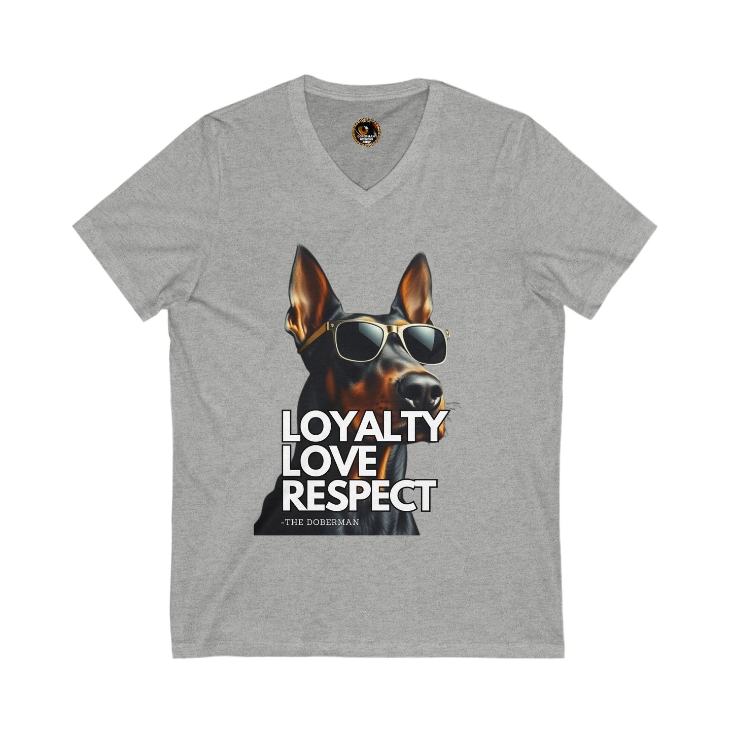 DTT 7 Private Label Unisex Jersey Short Sleeve V-Neck Tee