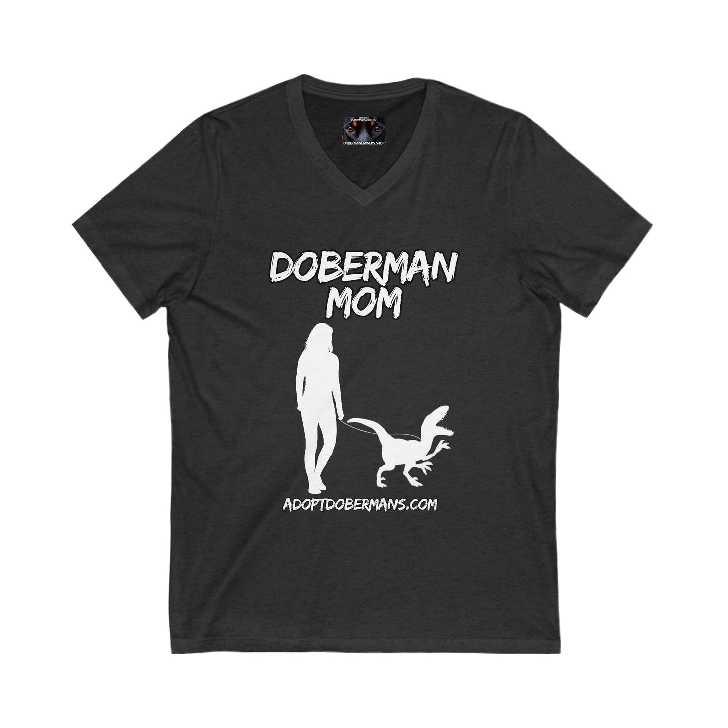 Adopt Mom 1 Private Label Unisex Jersey Short Sleeve V-Neck Tee
