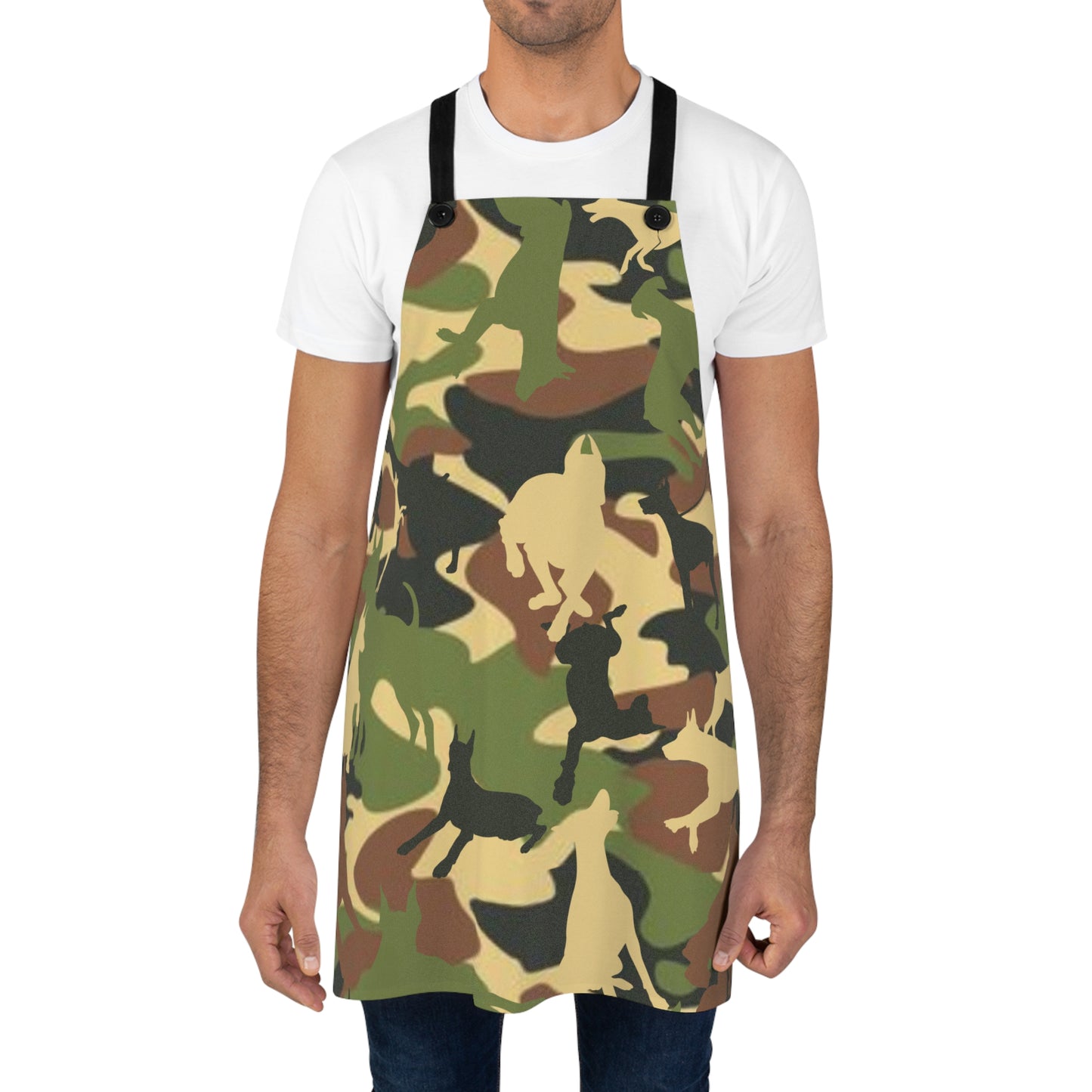 Doberman Camo Pattern 3 Apron (AOP)