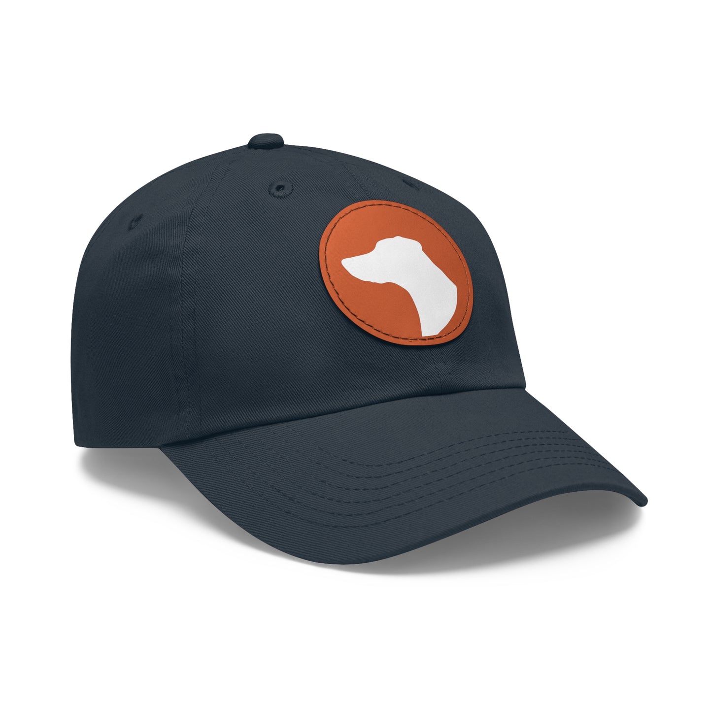 N 1 Dad Hat with Leather Patch (Round)