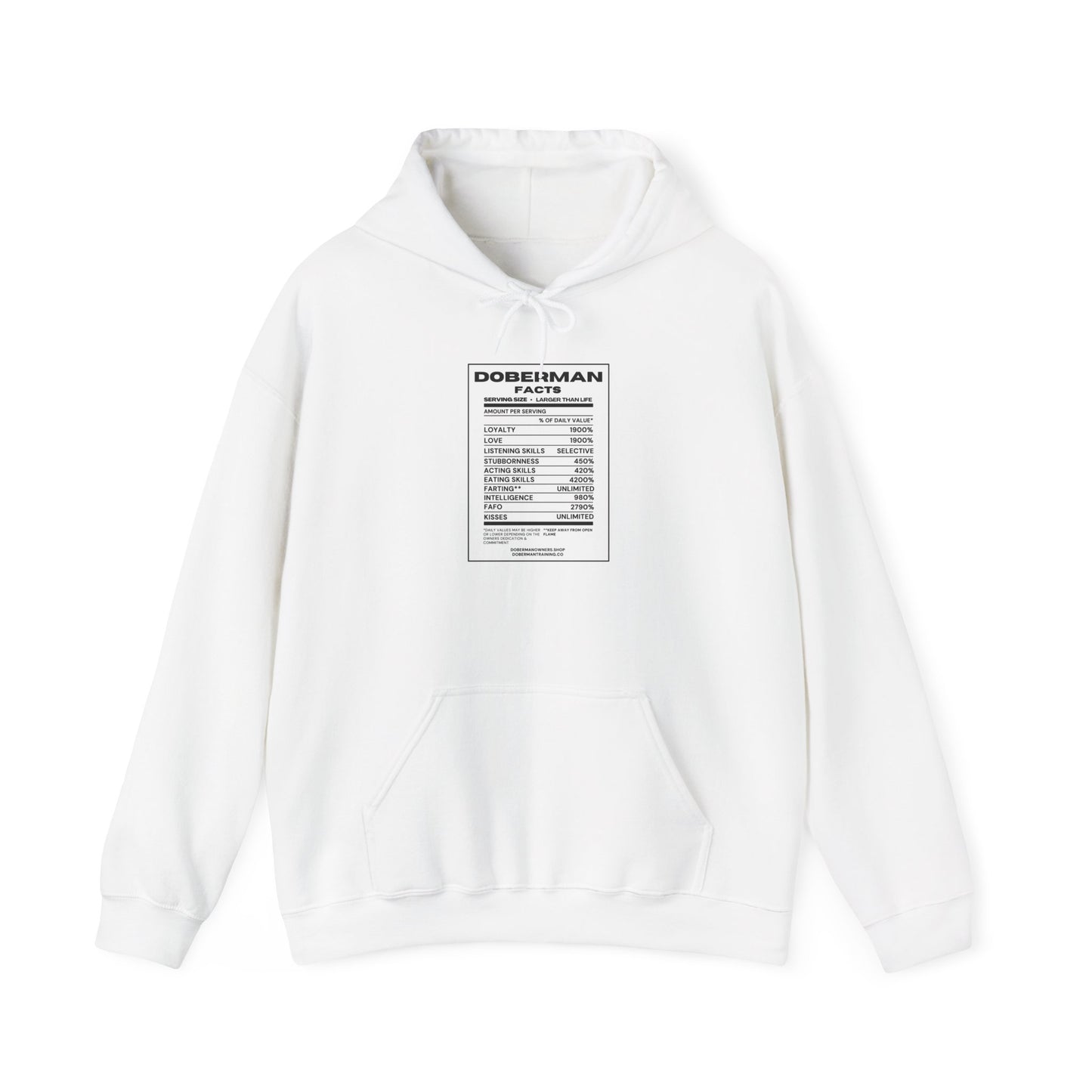 Doberman Facts 1 Unisex Heavy Blend™ Hooded Sweatshirt