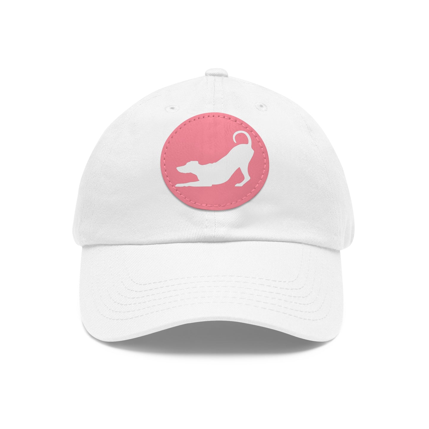 N 2 Dad Hat with Leather Patch (Round)