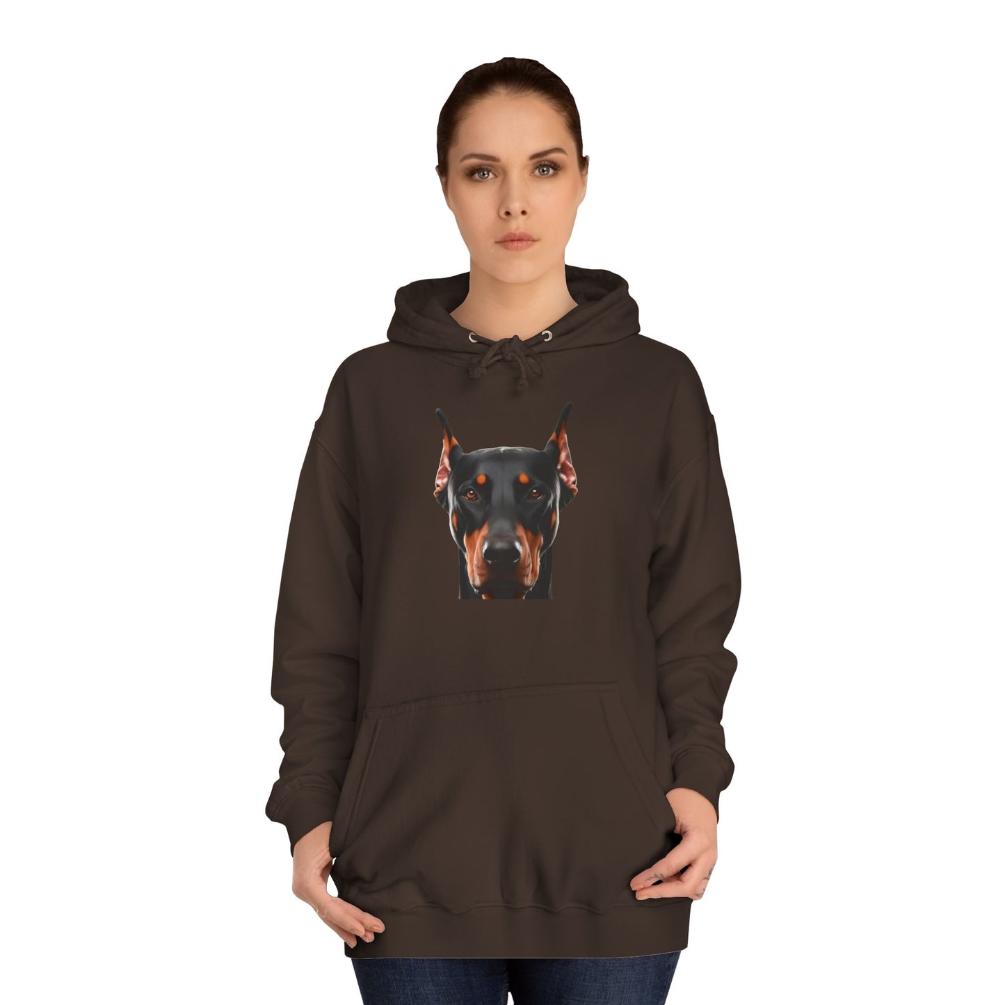 Doberman 1 Unisex College Hoodie