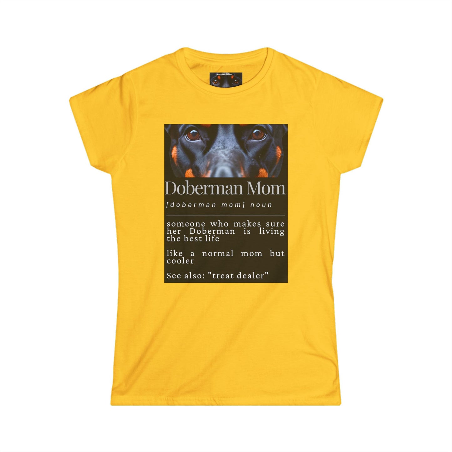 Doberman Mom S1 Women's Softstyle Tee
