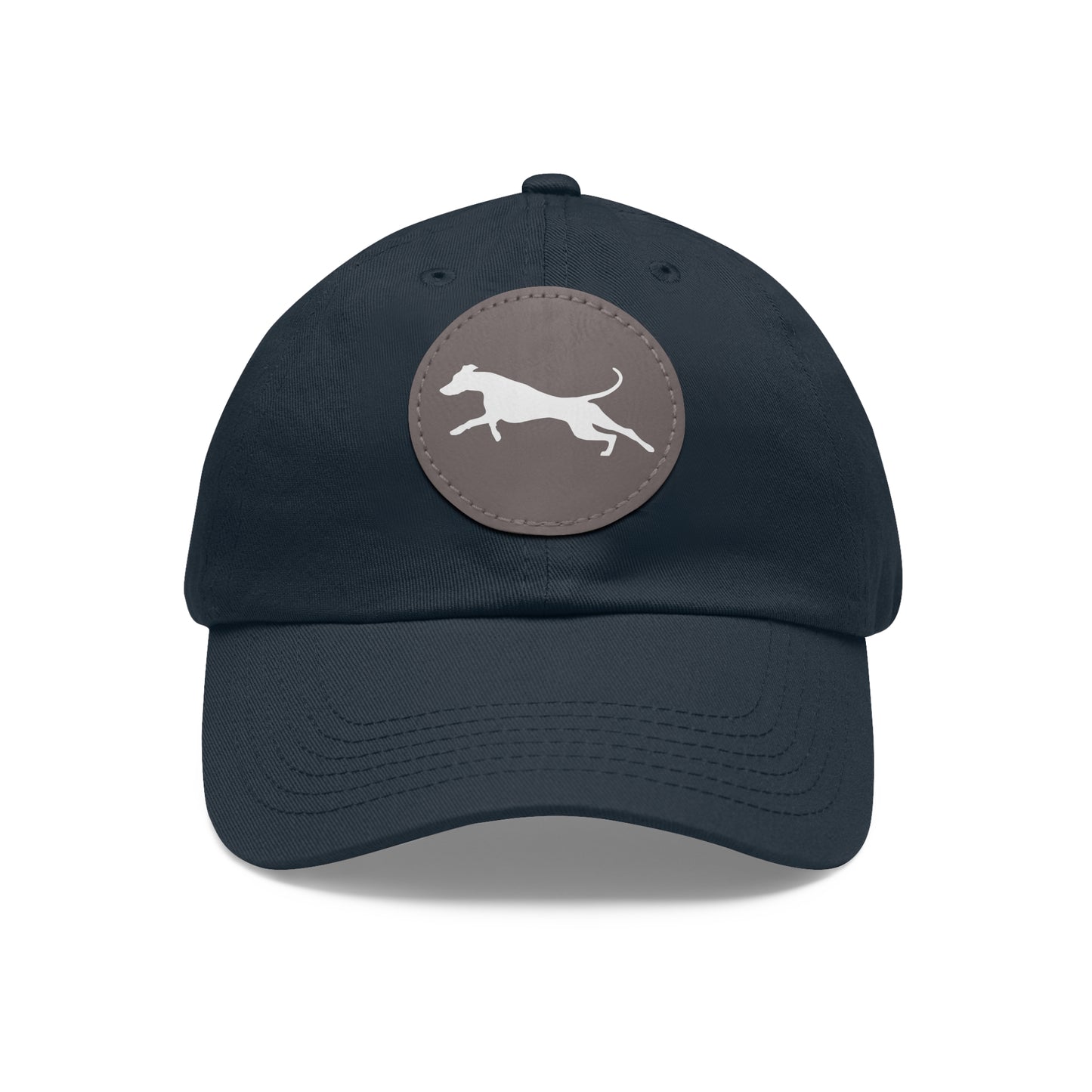 N 3 Dad Hat with Leather Patch (Round)