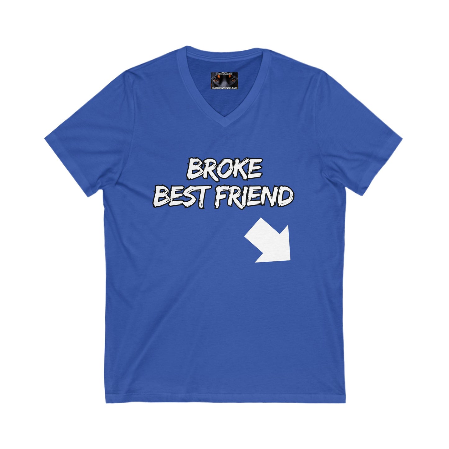 Bestfrind 1 Private Label Unisex Jersey Short Sleeve V-Neck Tee