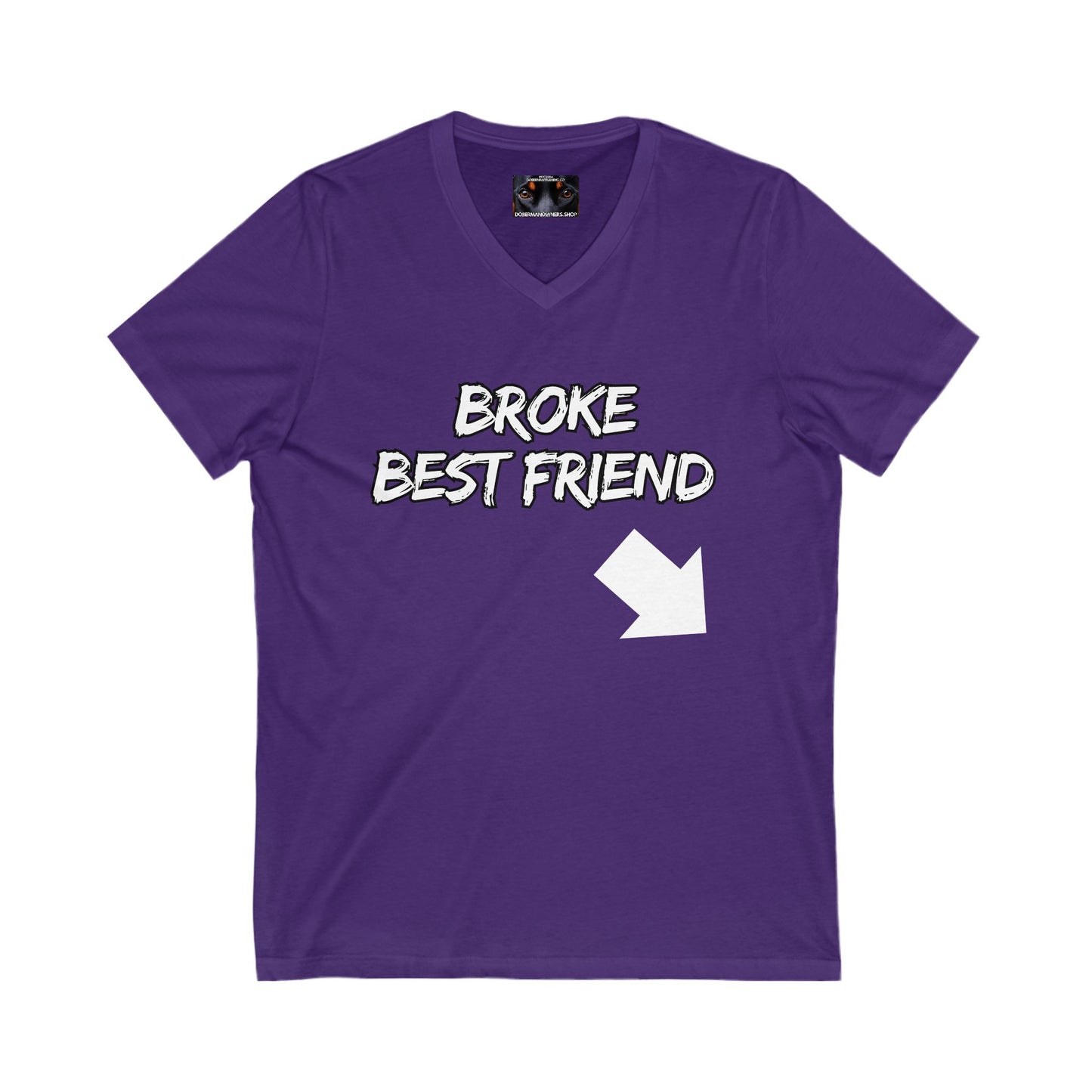 Bestfrind 1 Private Label Unisex Jersey Short Sleeve V-Neck Tee