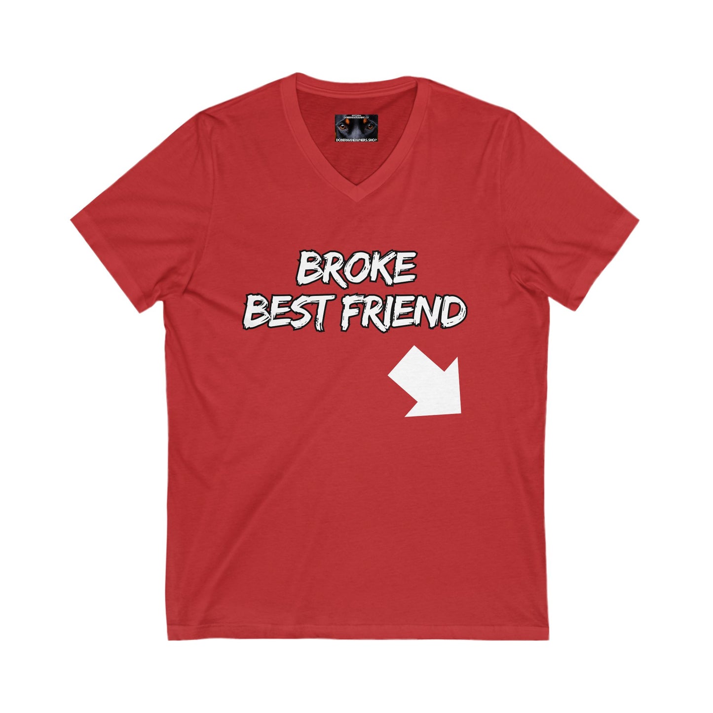 Bestfrind 1 Private Label Unisex Jersey Short Sleeve V-Neck Tee