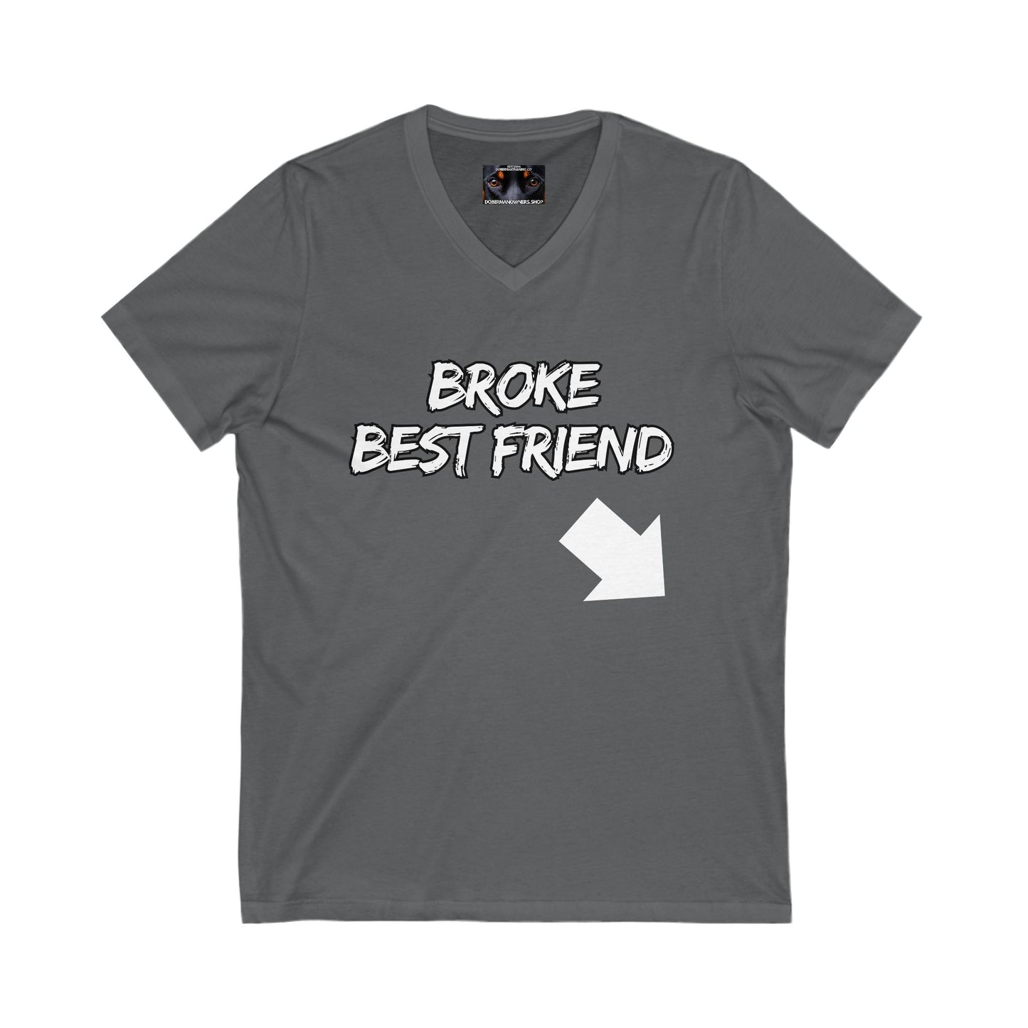 Bestfrind 1 Private Label Unisex Jersey Short Sleeve V-Neck Tee