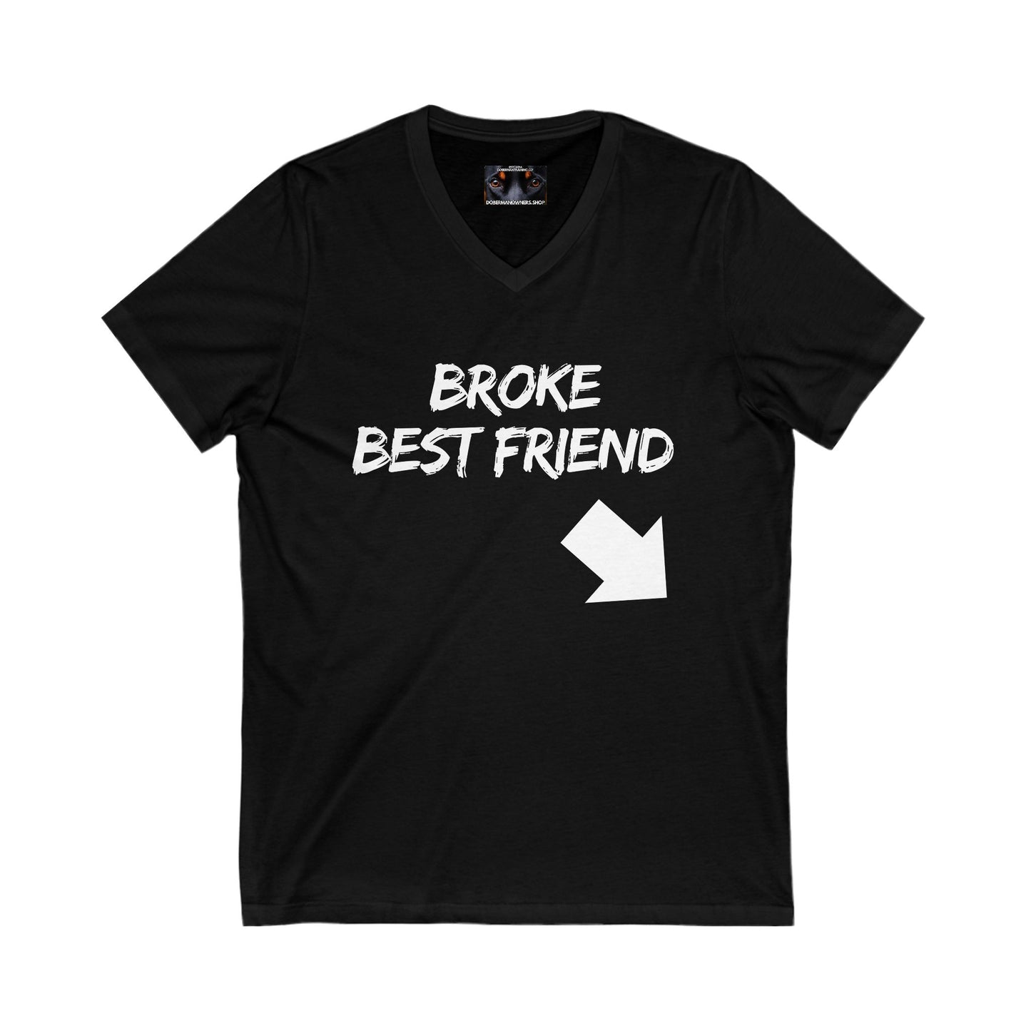 Bestfrind 1 Private Label Unisex Jersey Short Sleeve V-Neck Tee