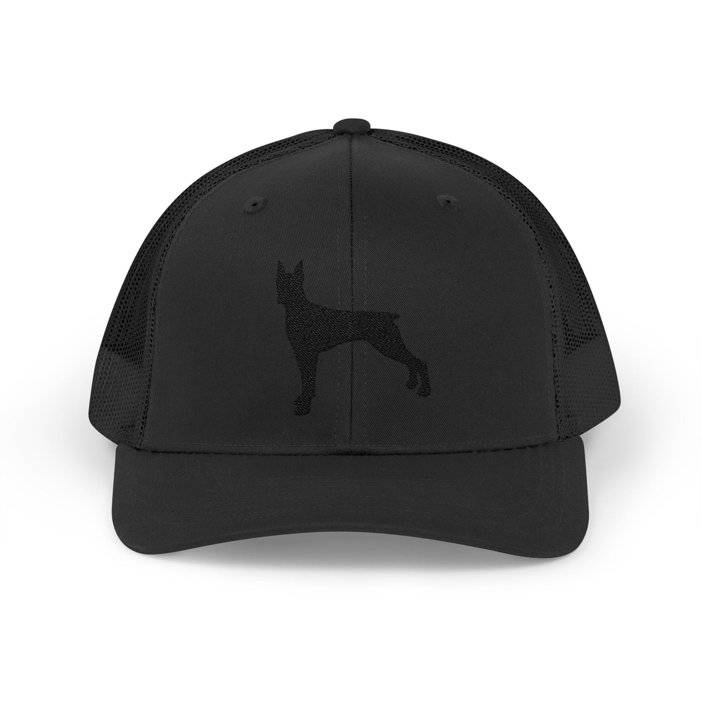 Doberman 1 Silhouette Snapback Trucker Cap