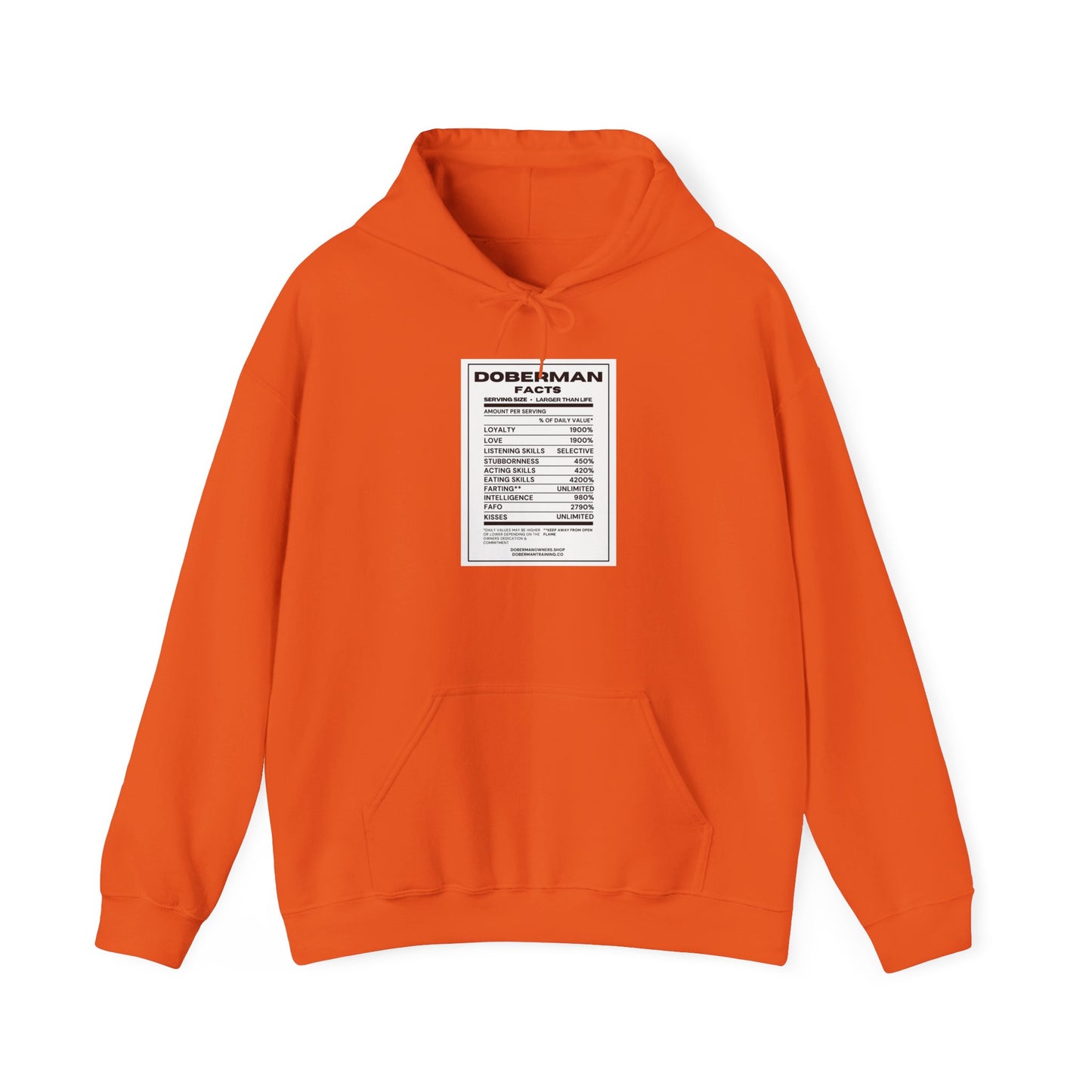 Doberman Facts 1 Unisex Heavy Blend™ Hooded Sweatshirt