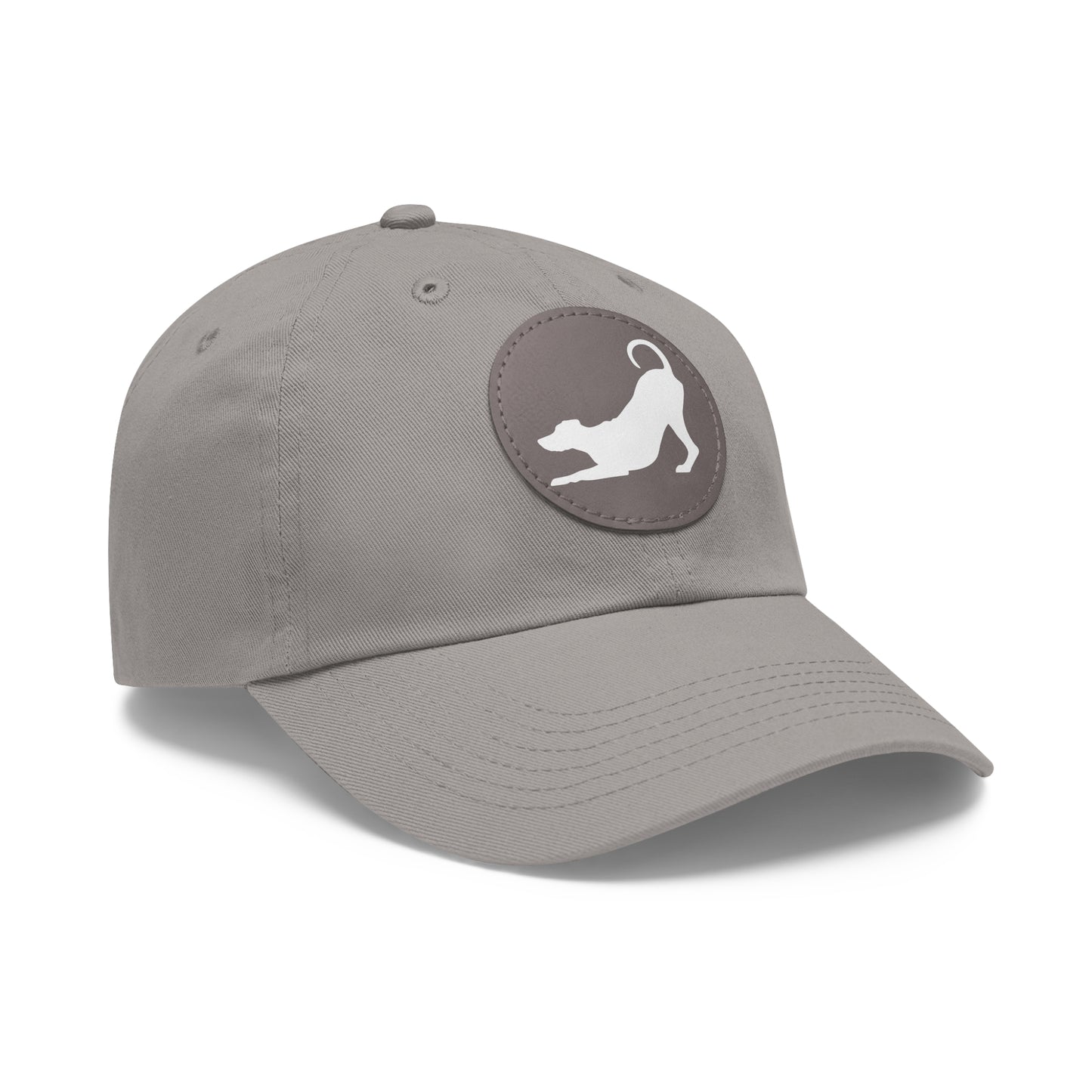 N 2 Dad Hat with Leather Patch (Round)