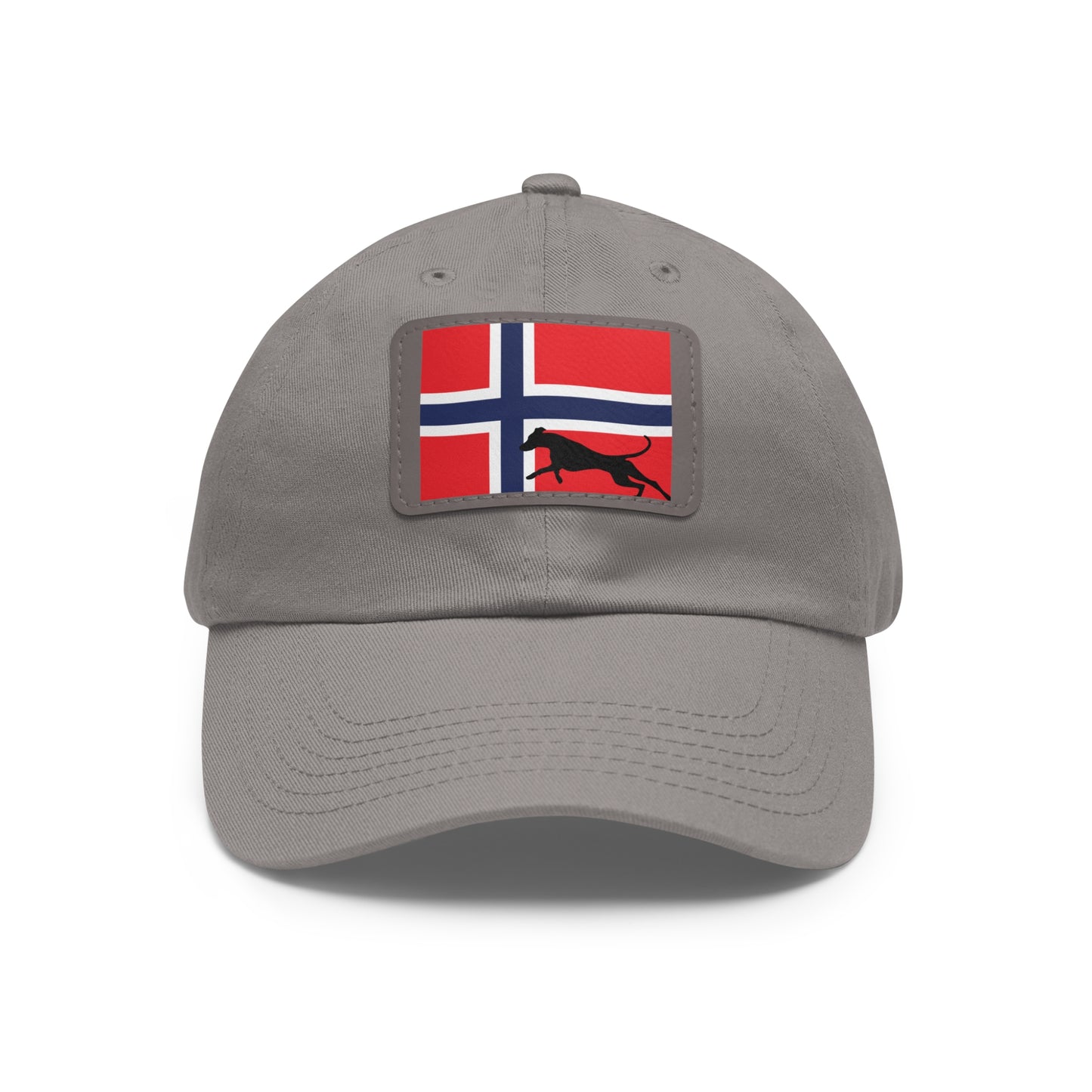 Doberman Norway Protect 1 Dad Hat with Leather Patch (Rectangle)