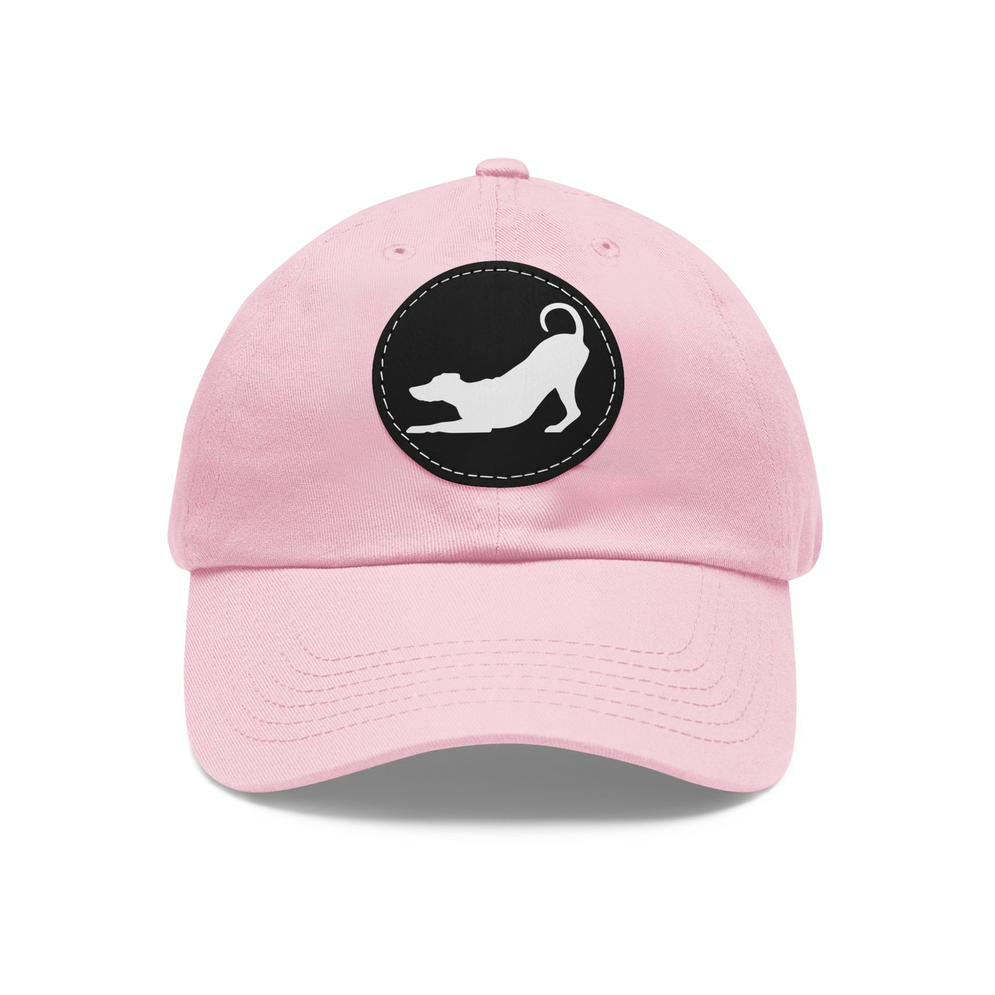 N 2 Dad Hat with Leather Patch (Round)