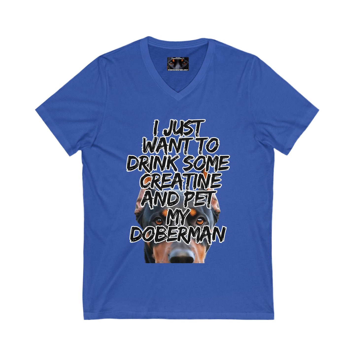 Just 4 Unisex Jersey Short Sleeve V-Neck Tee