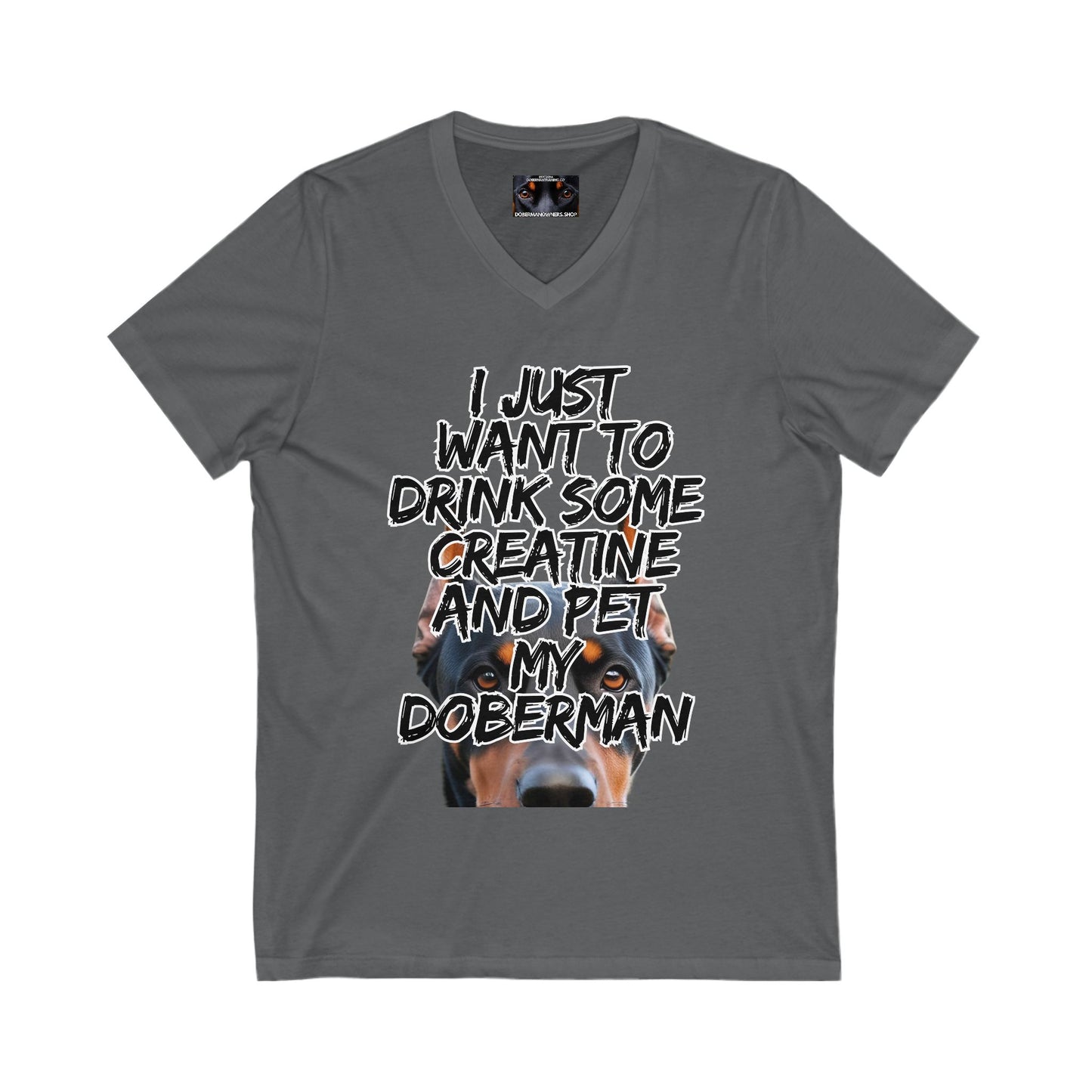 Just 4 Unisex Jersey Short Sleeve V-Neck Tee